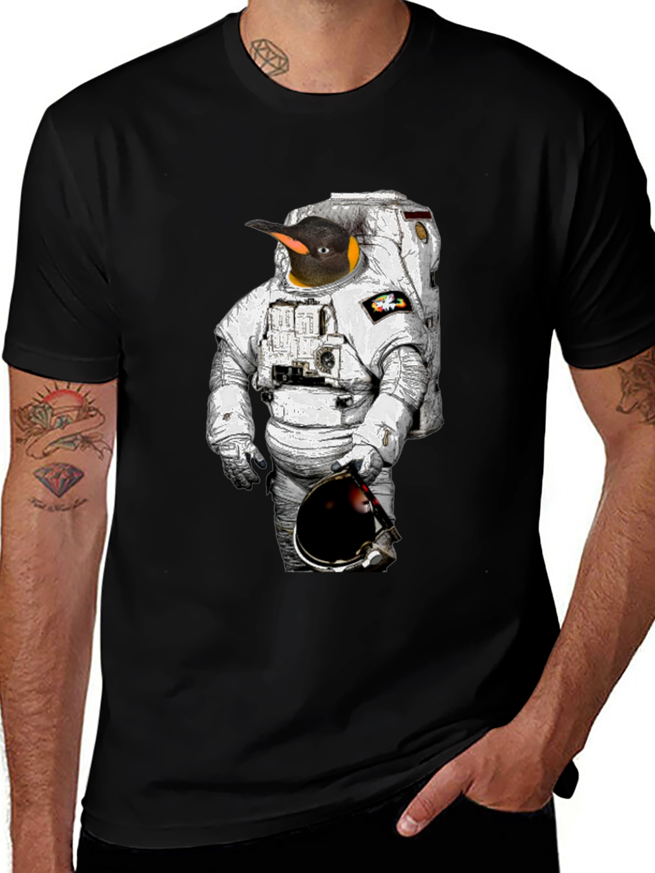 Variant 16 of Penguin Astronaut Graphic T-Shirt