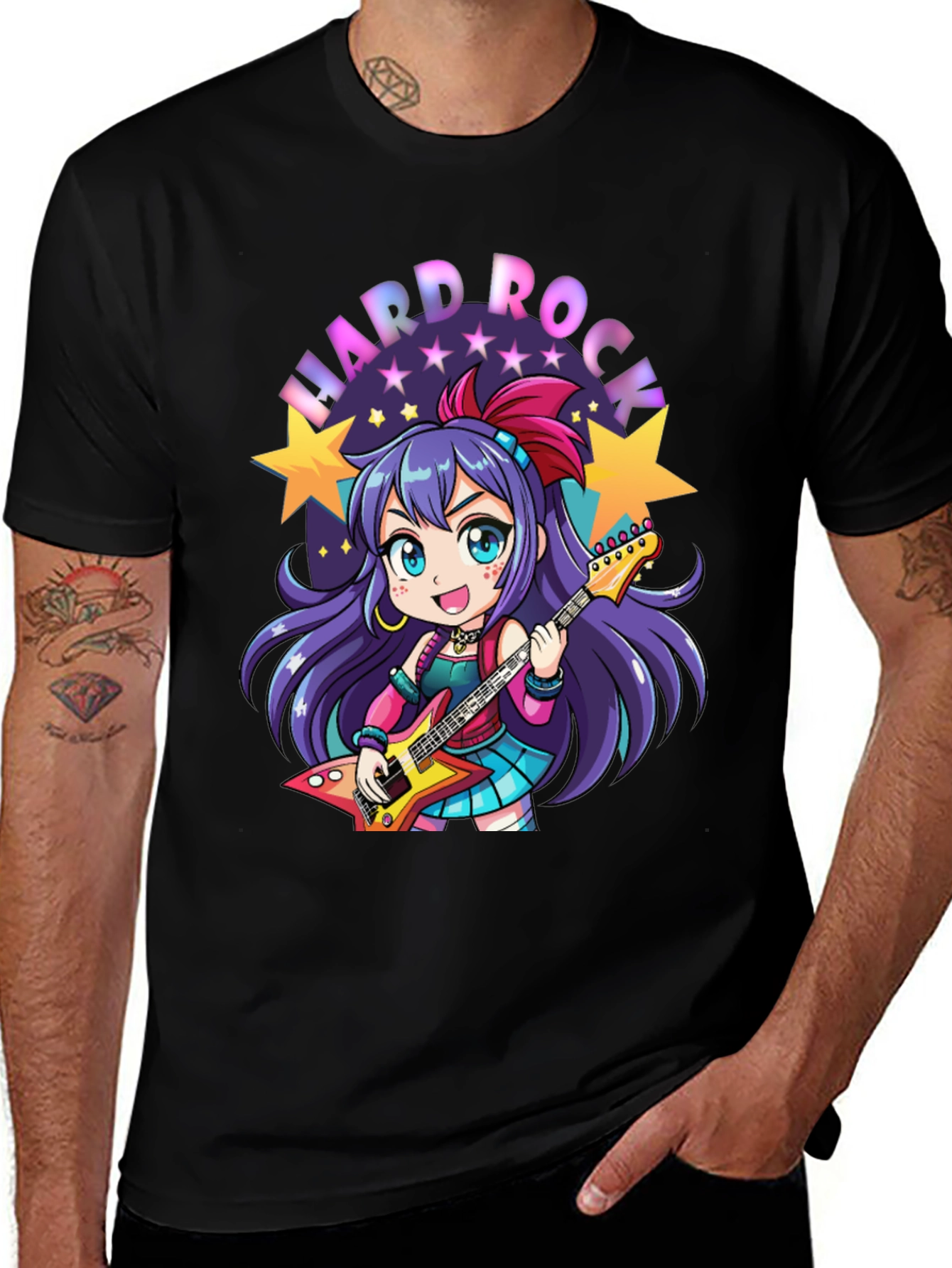Hard Rock Anime Girl T-Shirt