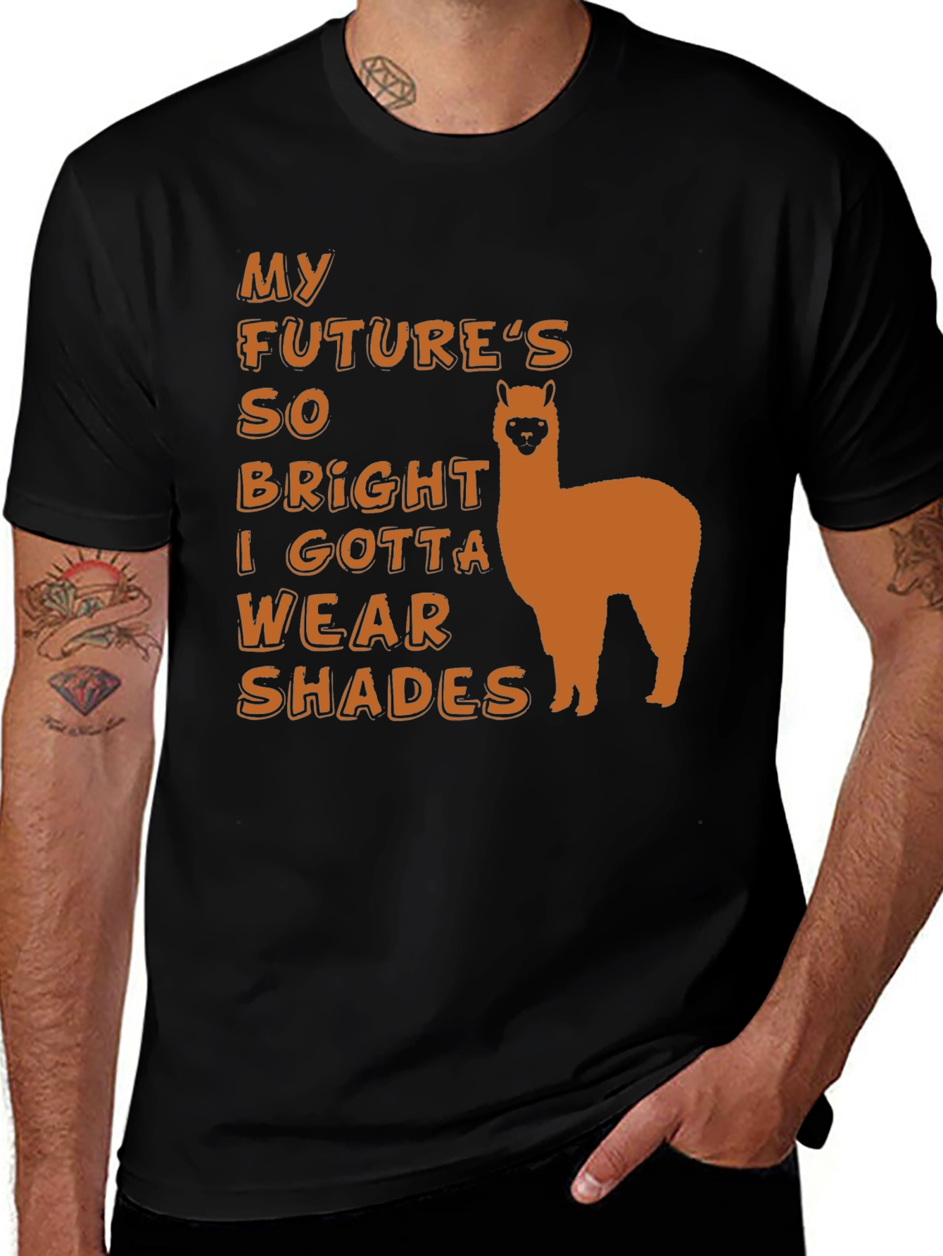 Variant 14 of My Future's So Bright Alpaca T-Shirt