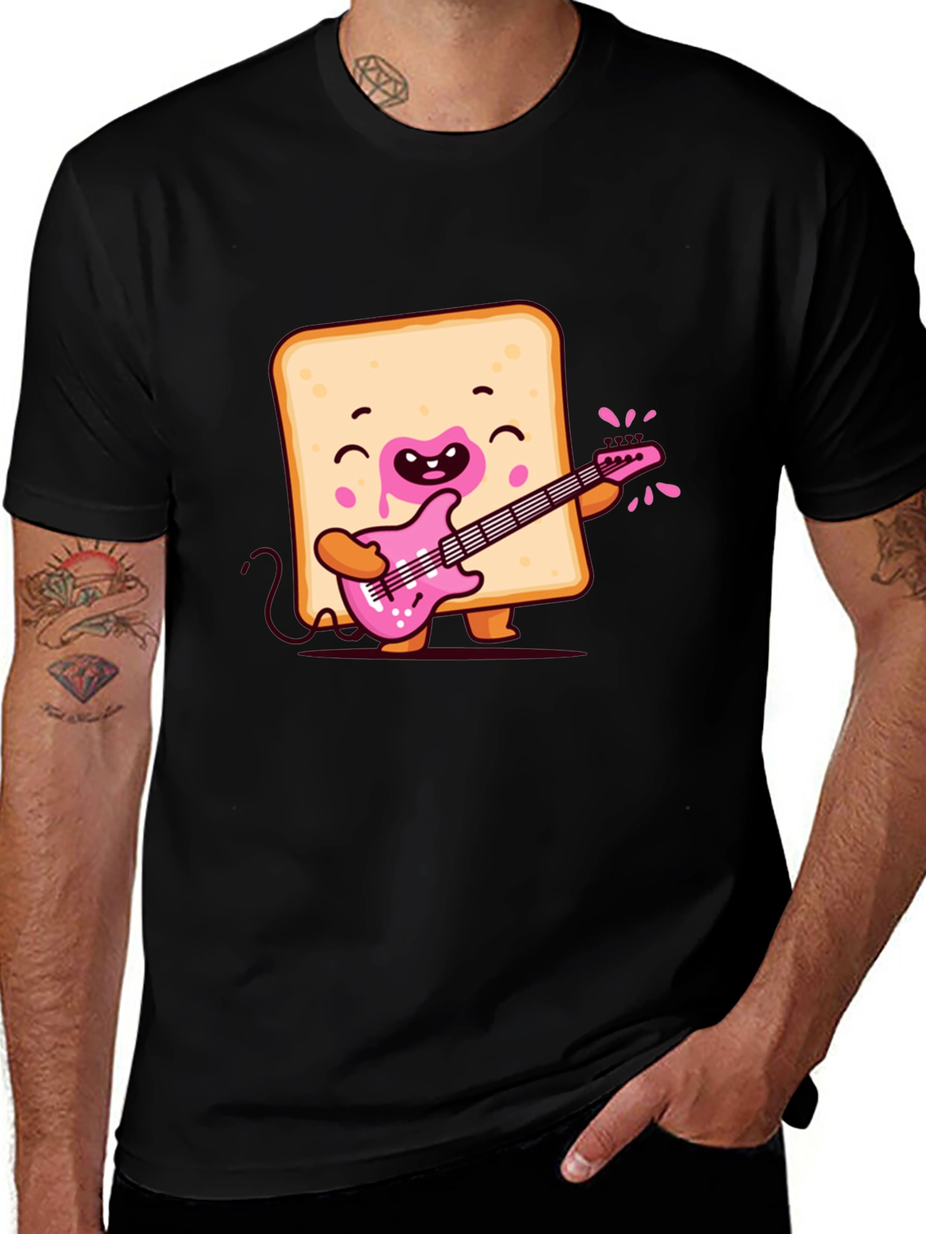 Variant 29 of Toast Playing Guitar T-Shirt