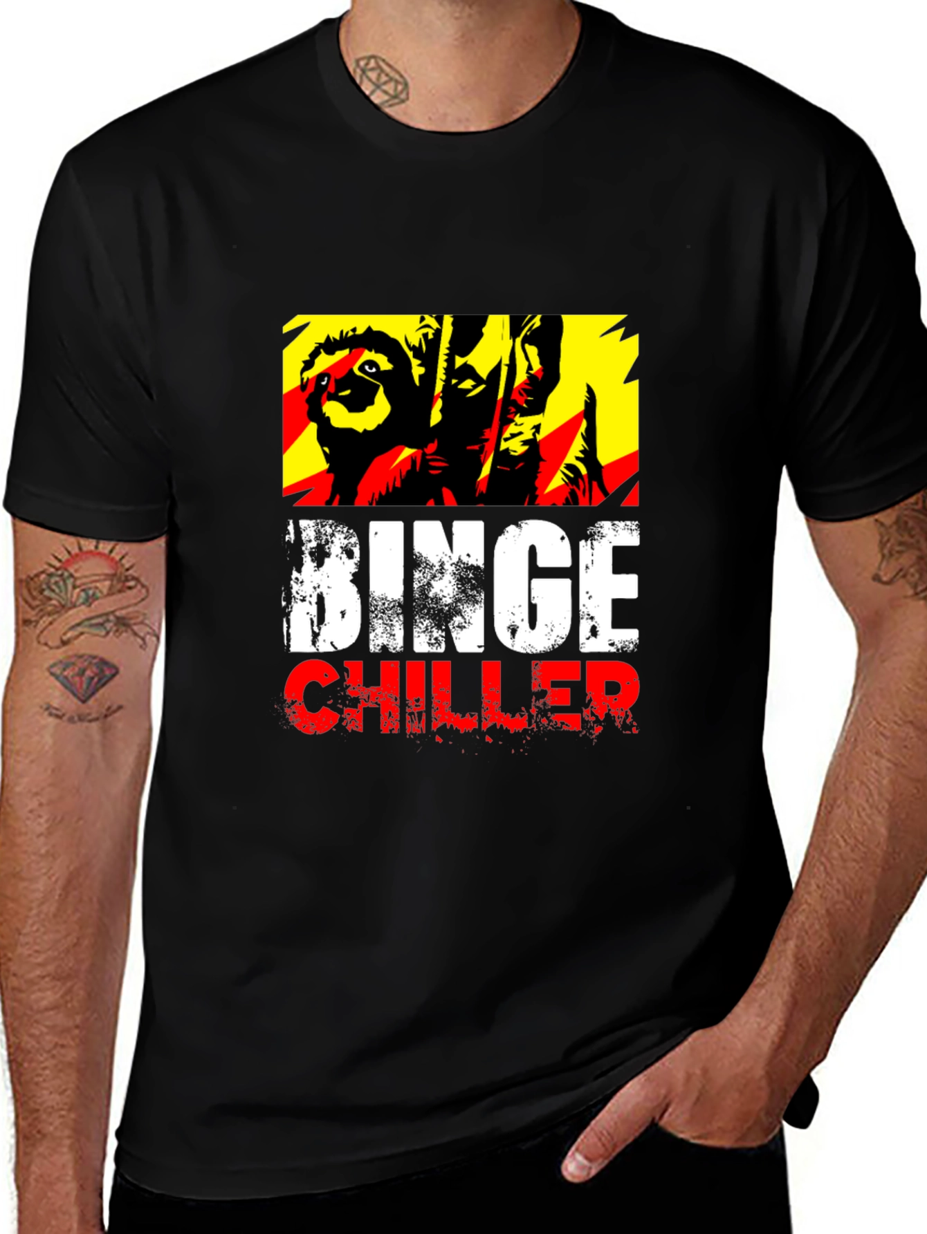 Variant 24 of Binge Chiller T-Shirt: Relaxed Style