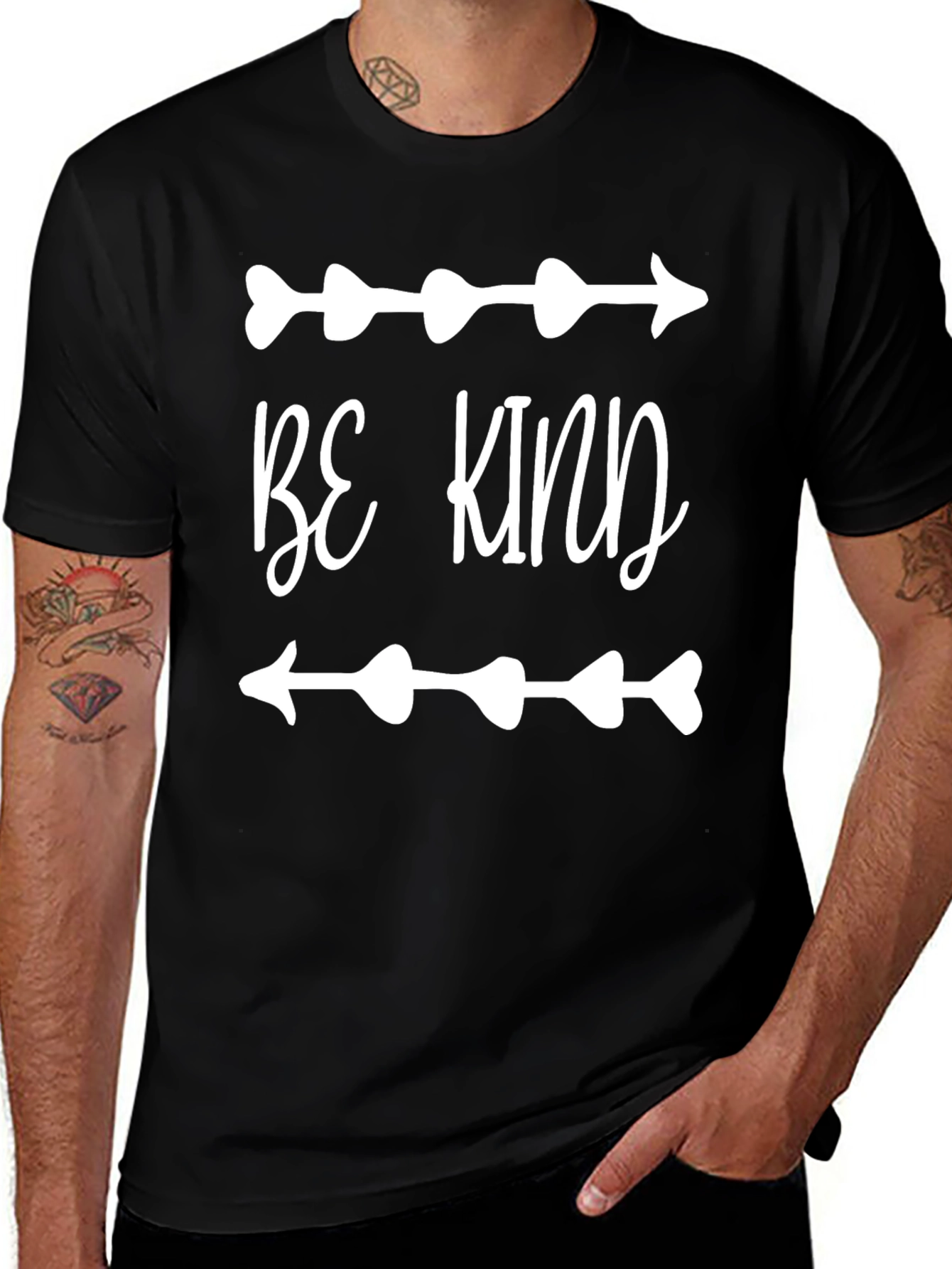 Variant 28 of Be Kind T-Shirt - Arrow Heart Design