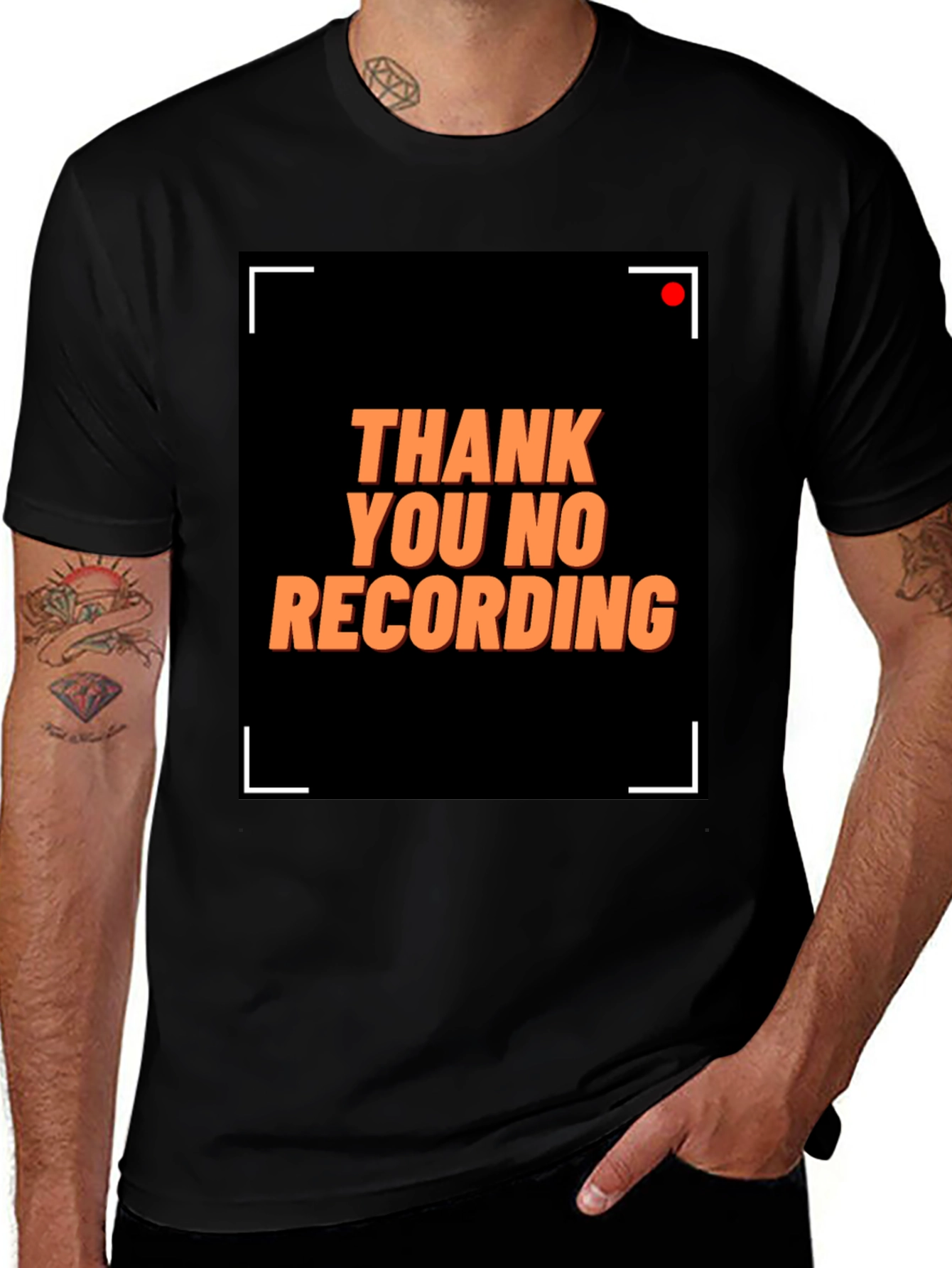 Variant 23 of Thank You No Recording Graphic Tee