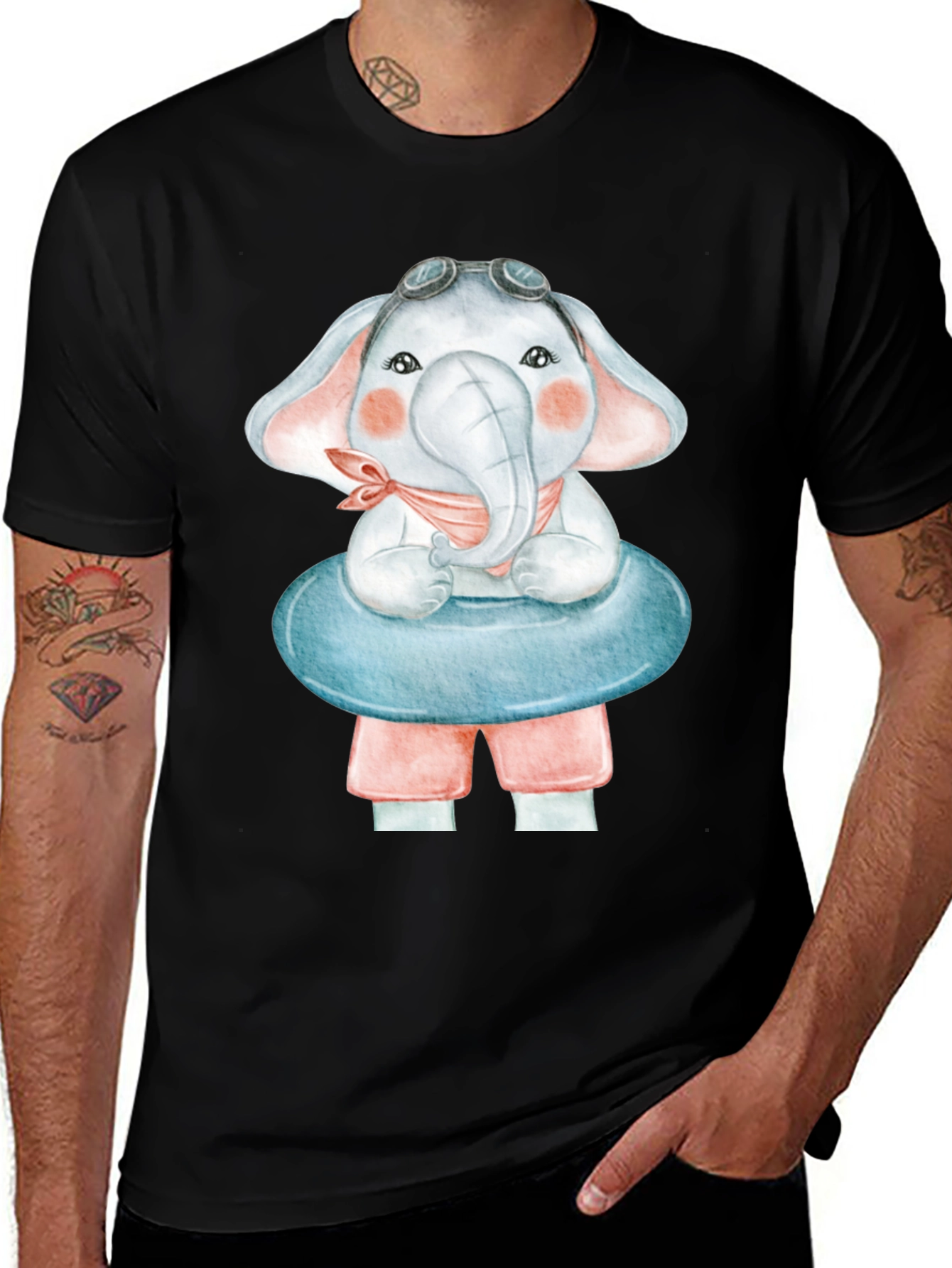 Variant 7 of Cute Elephant T-Shirt - Summer Ready!