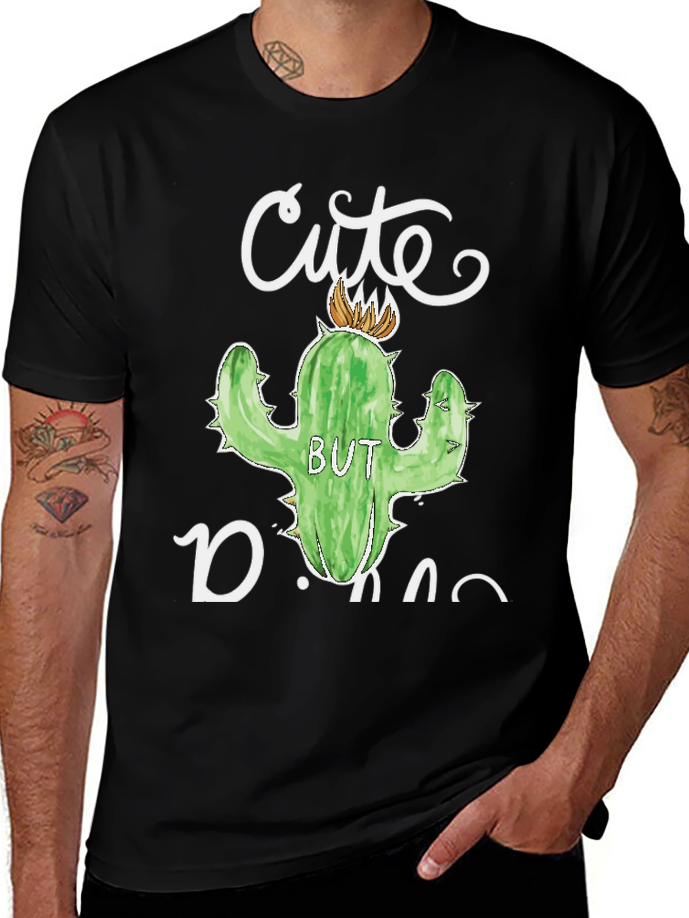 Variant 18 of Cute But Prickly Cactus Graphic Tee