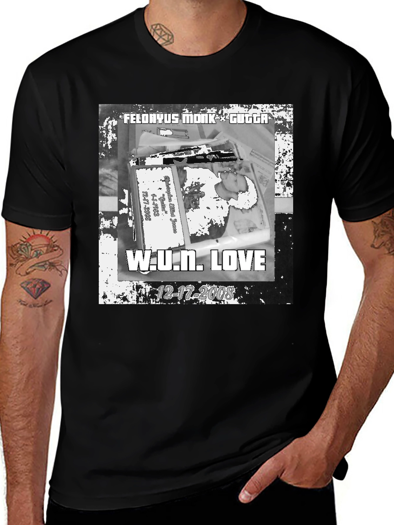 Variant 23 of Felonyus Monk Gugga W.U.N. Love Memorial T-Shirt
