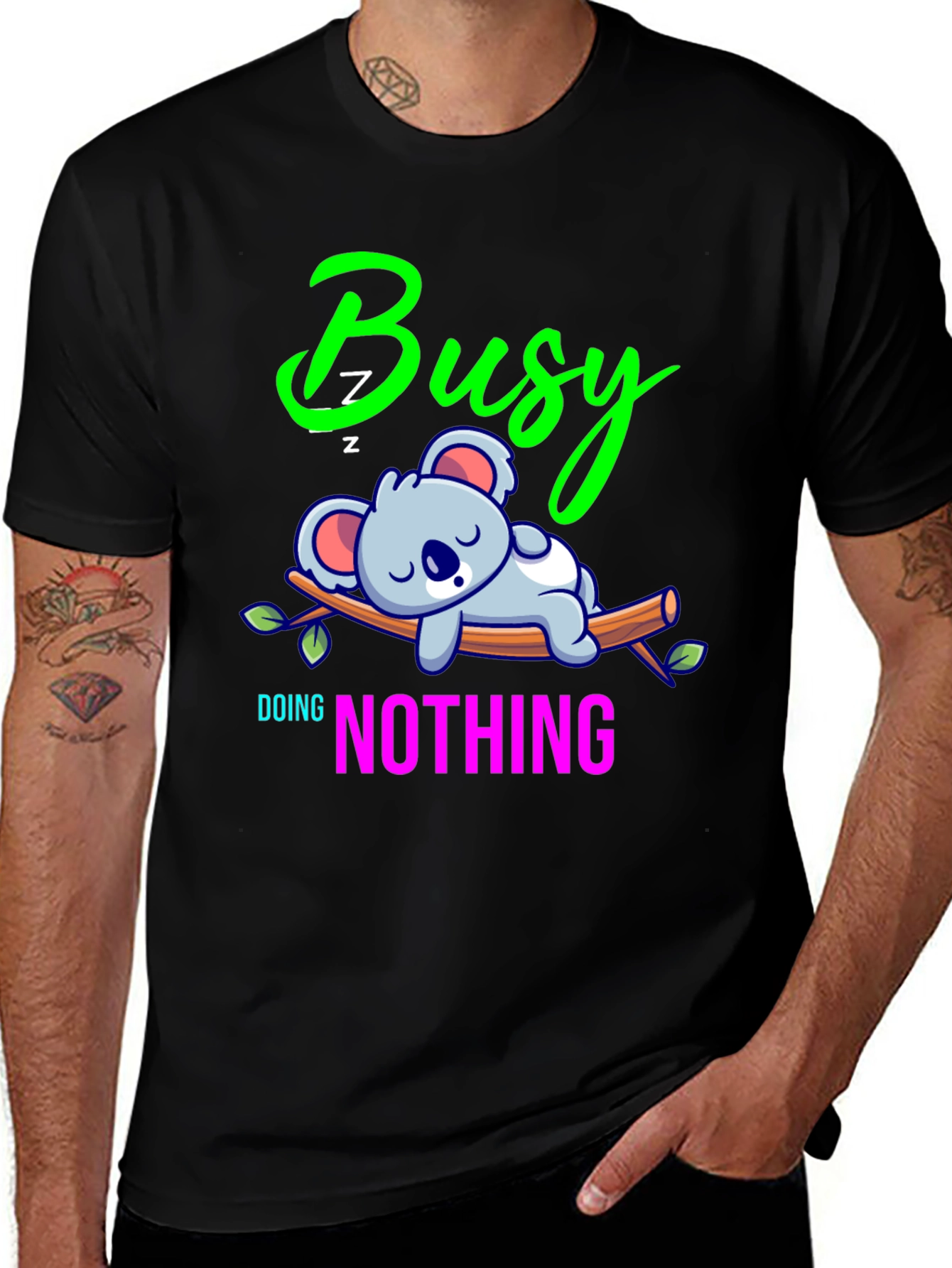 Variant 7 of Busy Doing Nothing Koala T-Shirt