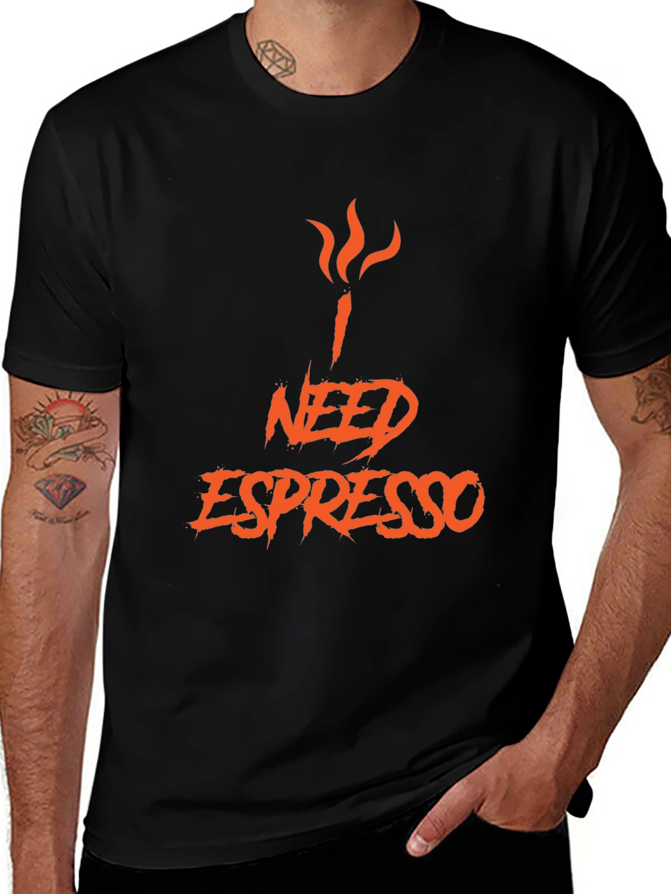 Variant 9 of Need Espresso Graphic T-Shirt - Coffee Lover Tee
