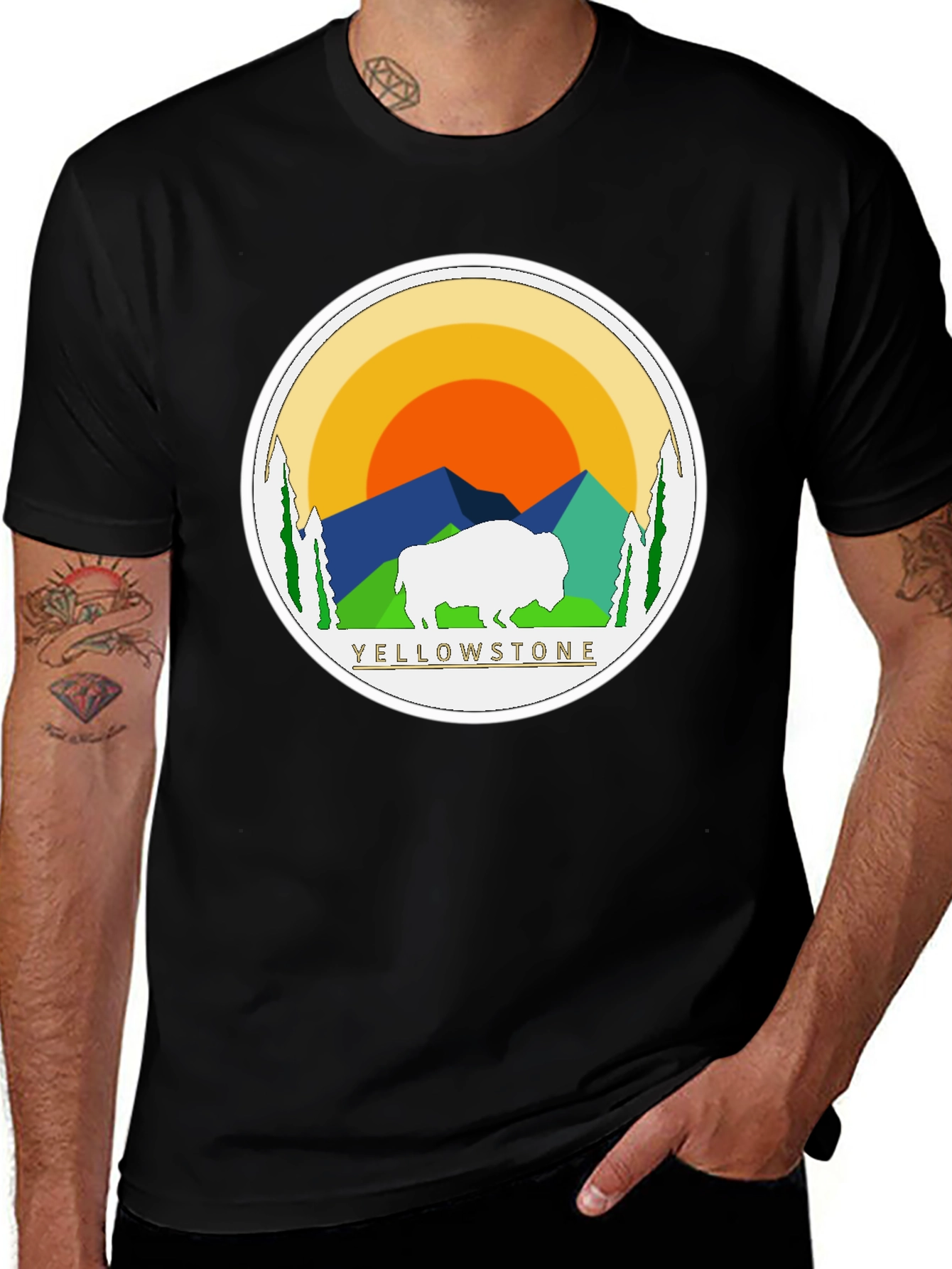 Yellowstone Bison Graphic Tee