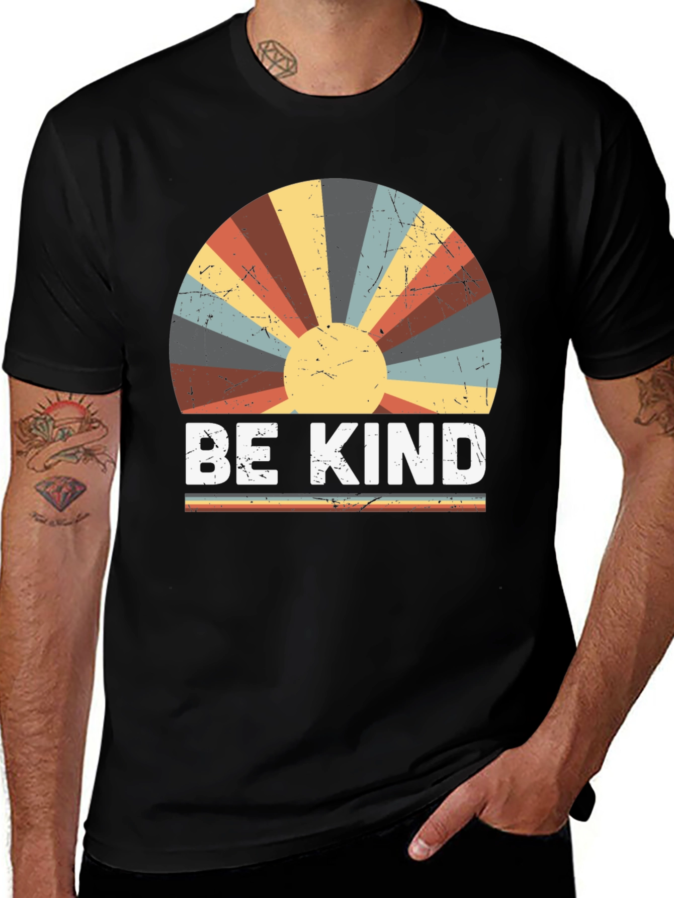 Variant 3 of Be Kind Retro Sunset Graphic Tee