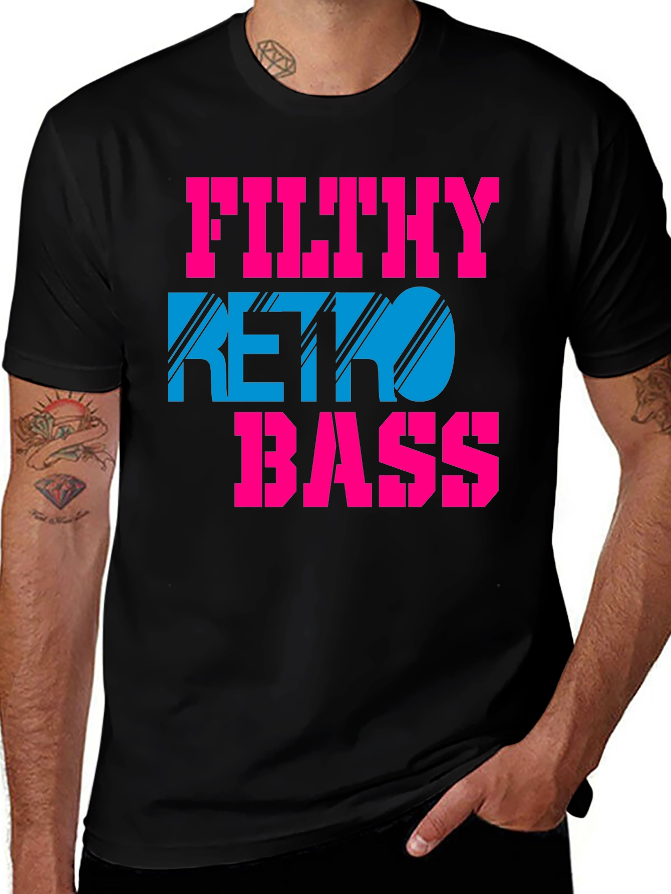 Variant 7 of Filthy Retro Bass Graphic Tee