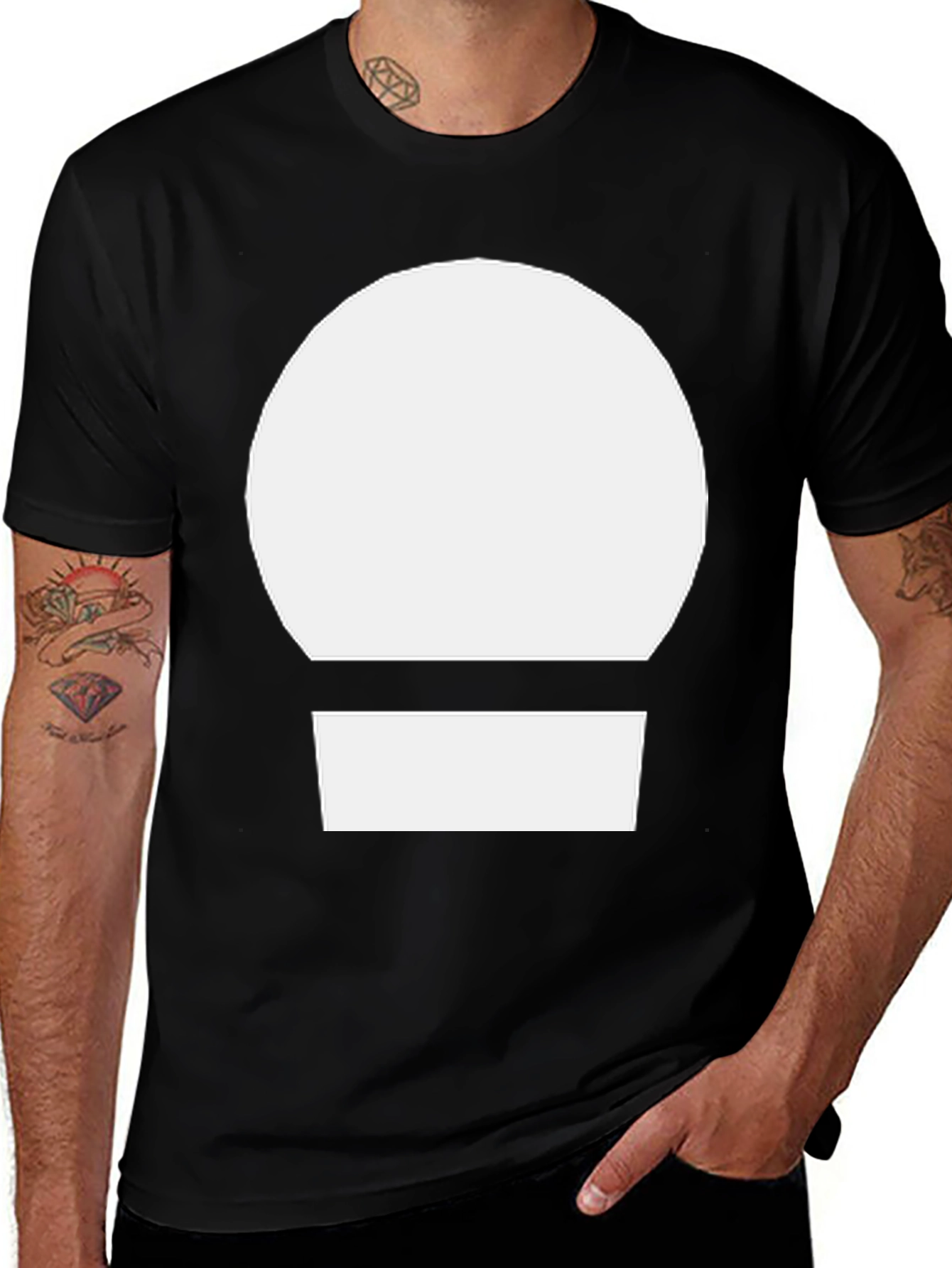 Variant 30 of Minimalist Orb Graphic Tee - Cool Casual Style