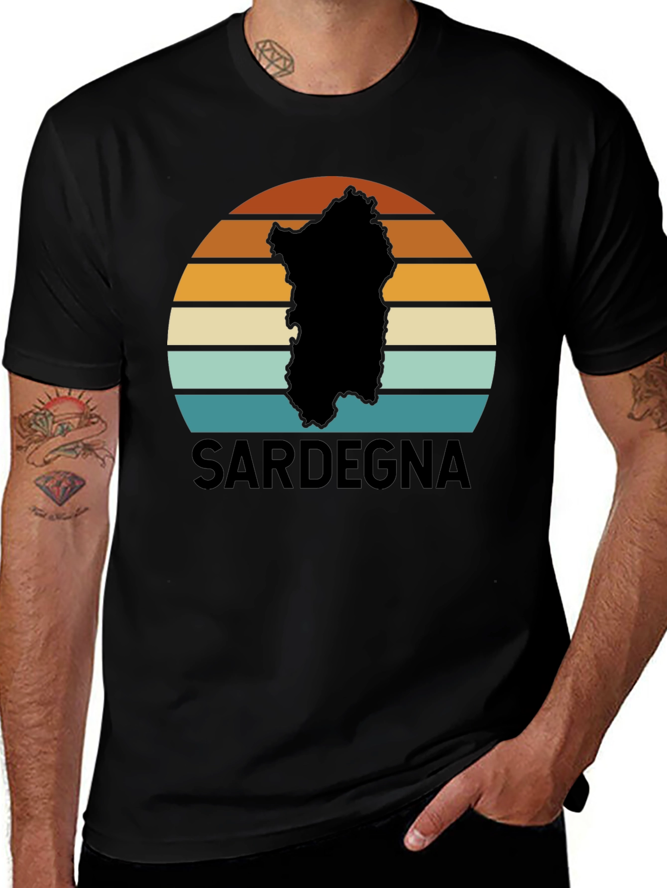 Sardegna Sunset Graphic Tee - Island Pride