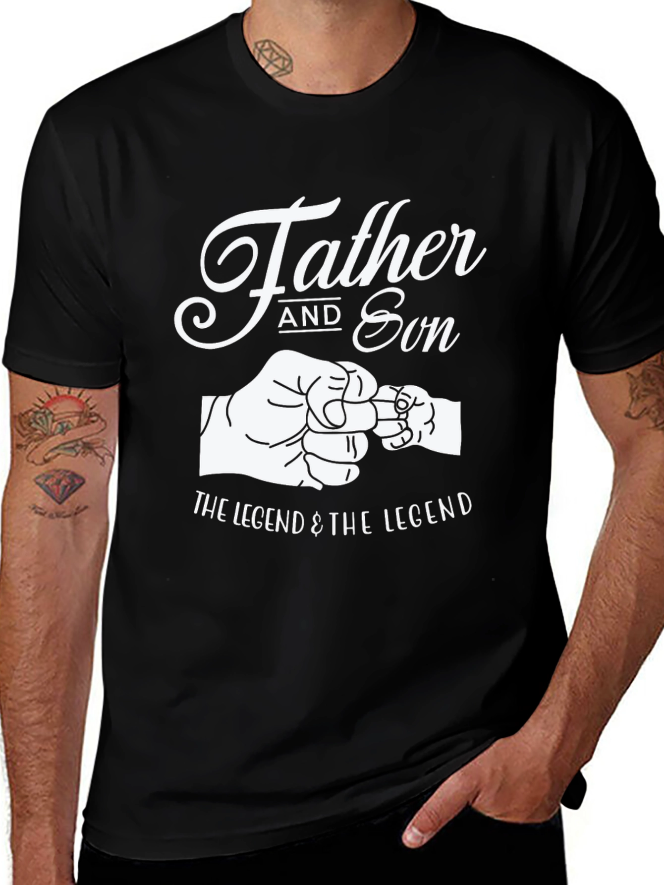 Variant 3 of Father and Son Matching Graphic T-Shirt