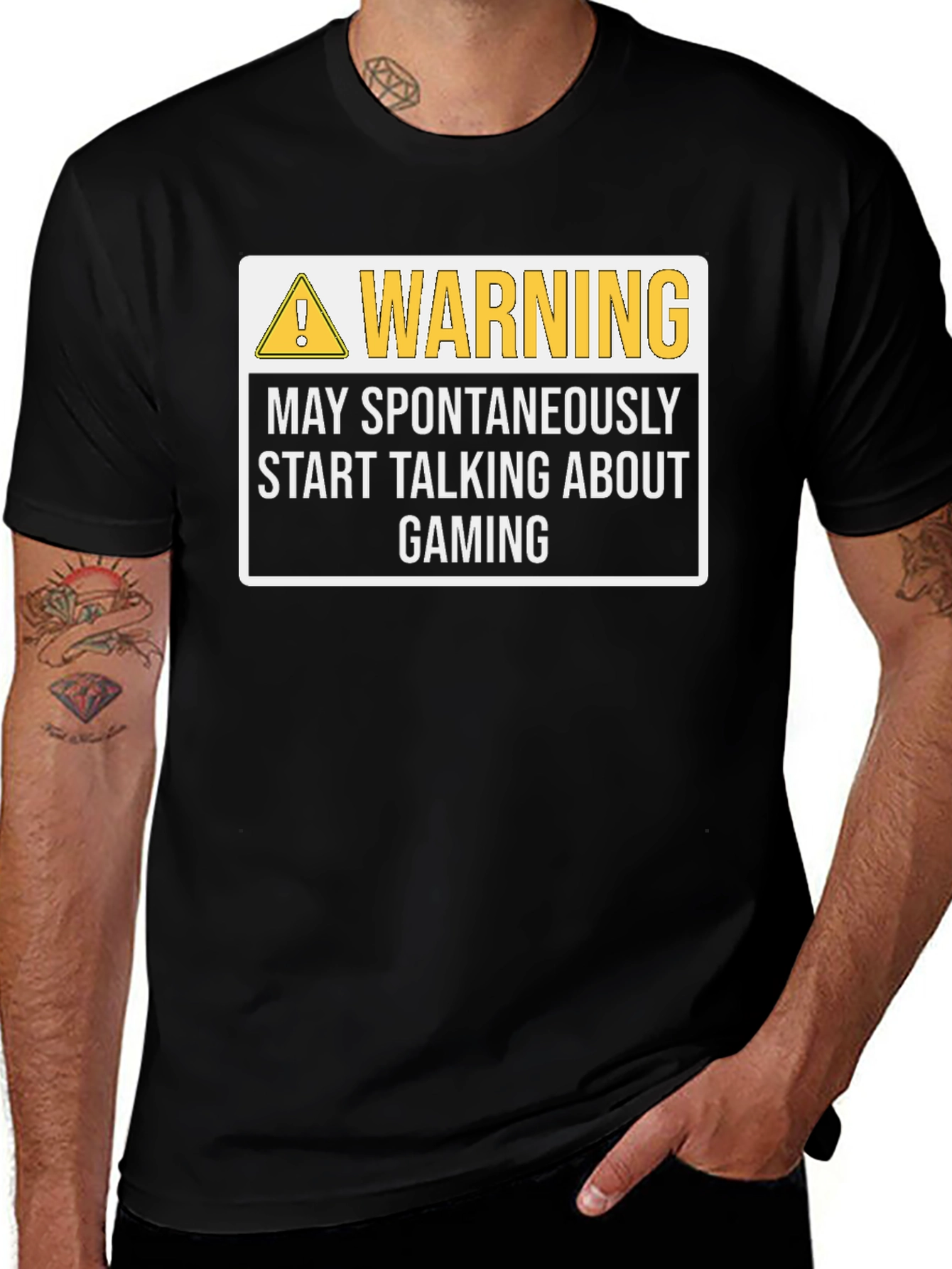 Variant 20 of Warning May Spontaneously Start Talking About Gaming T-Shirt