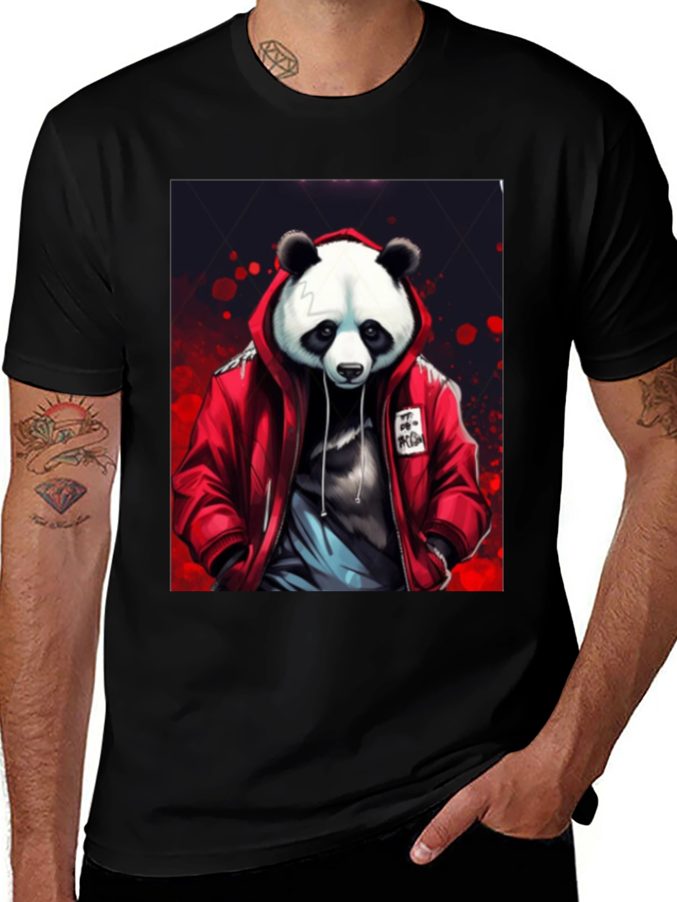 Variant 9 of Urban Panda Graphic Tee - Cool Streetwear Style