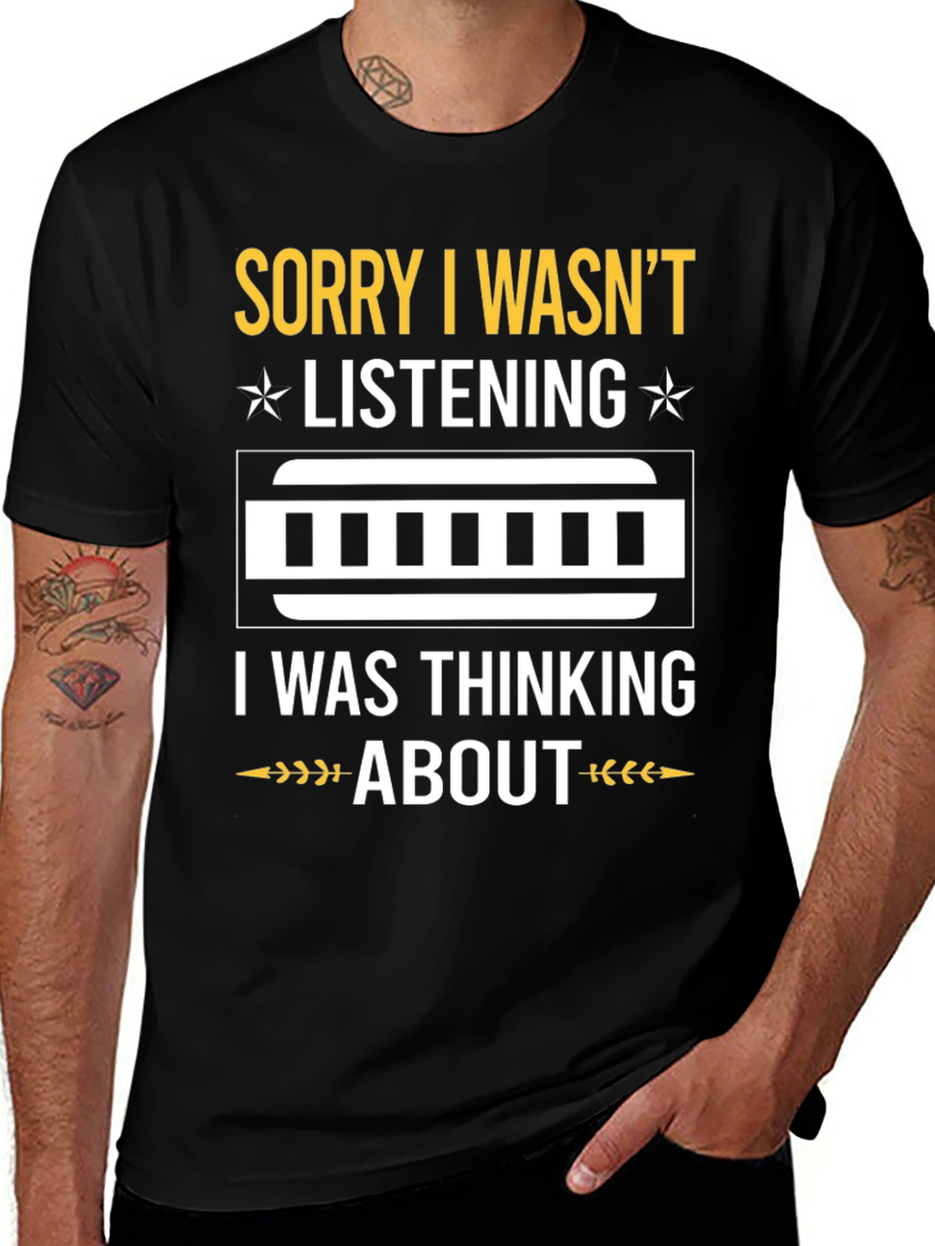 Variant 22 of Funny Harmonica Player T-Shirt