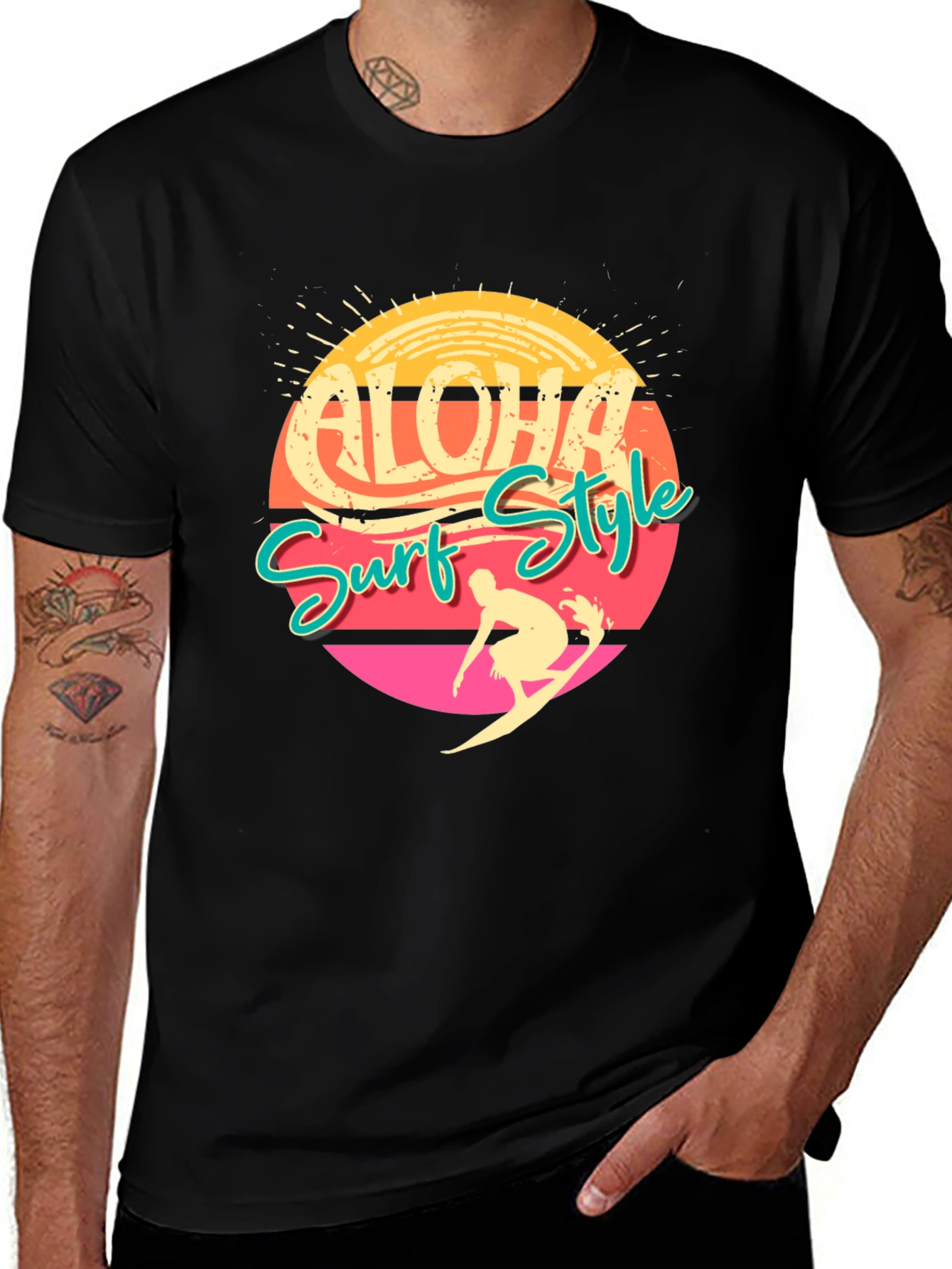 Aloha Surf Style Graphic T-Shirt