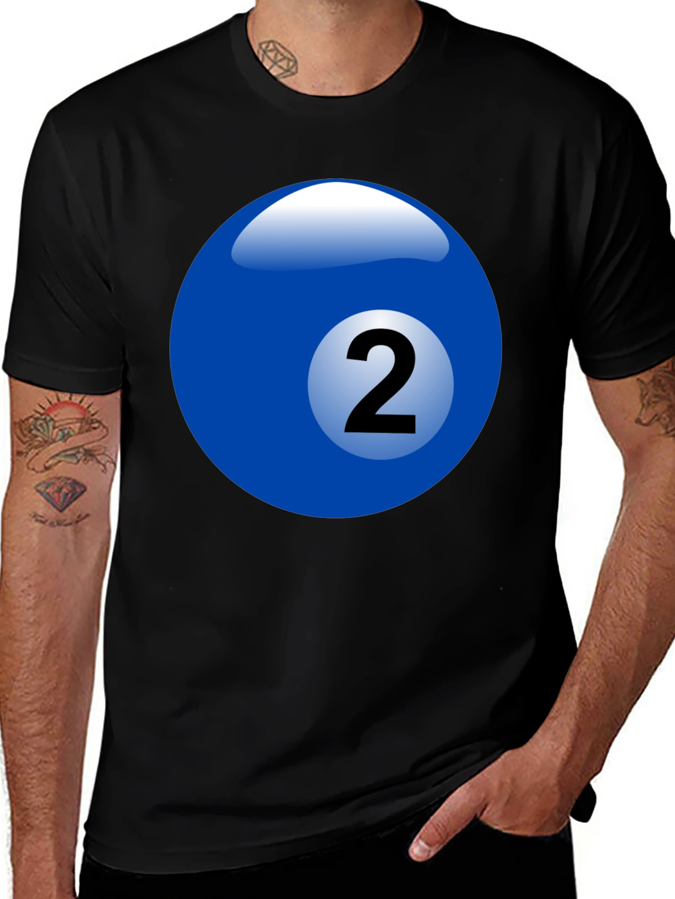Variant 18 of Billiard Ball Number 2 Graphic T-Shirt