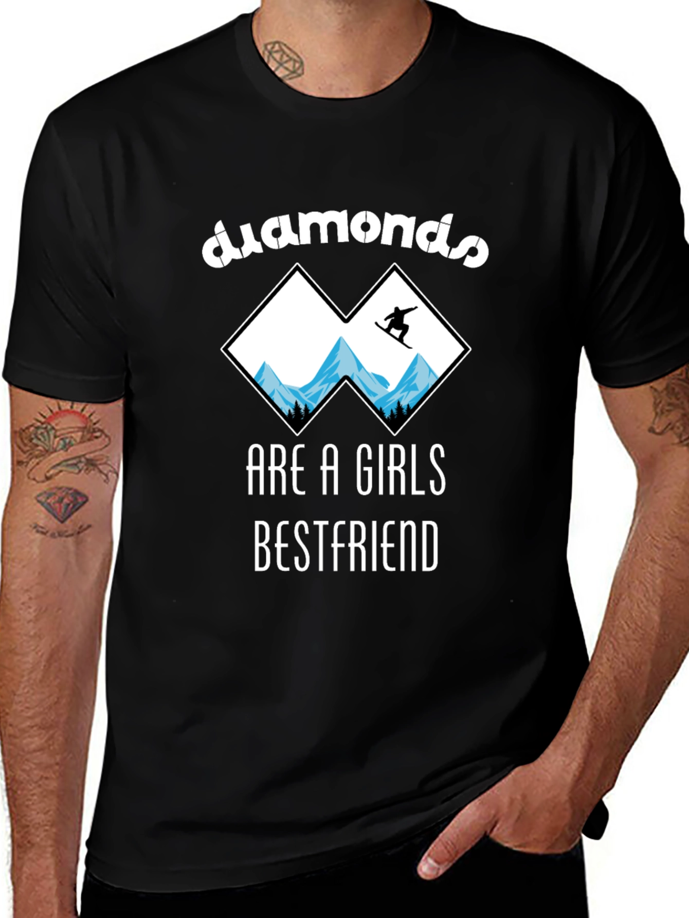 Variant 23 of Diamonds Are A Girl's Best Friend T-Shirt