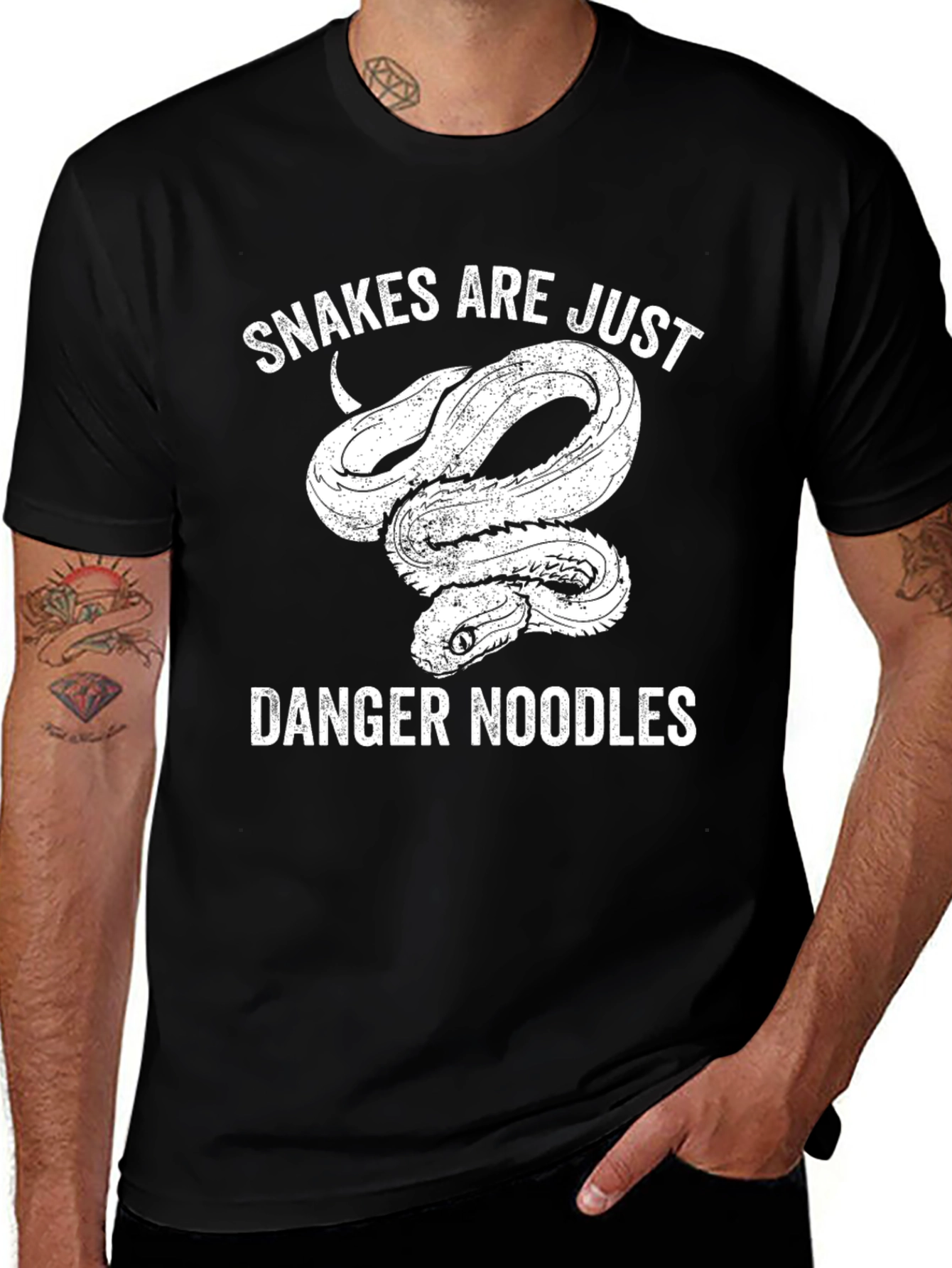Variant 5 of Snakes Are Just Danger Noodles Graphic Tee