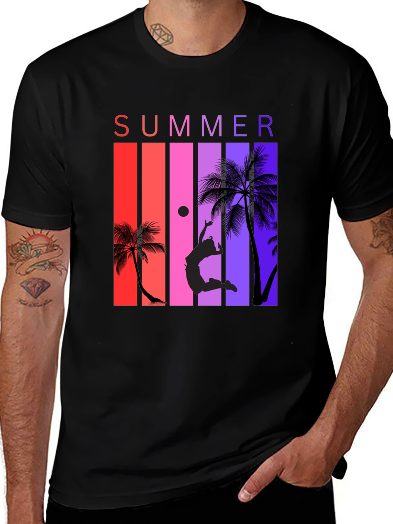 Variant 6 of Summer Beach Volleyball T-Shirt
