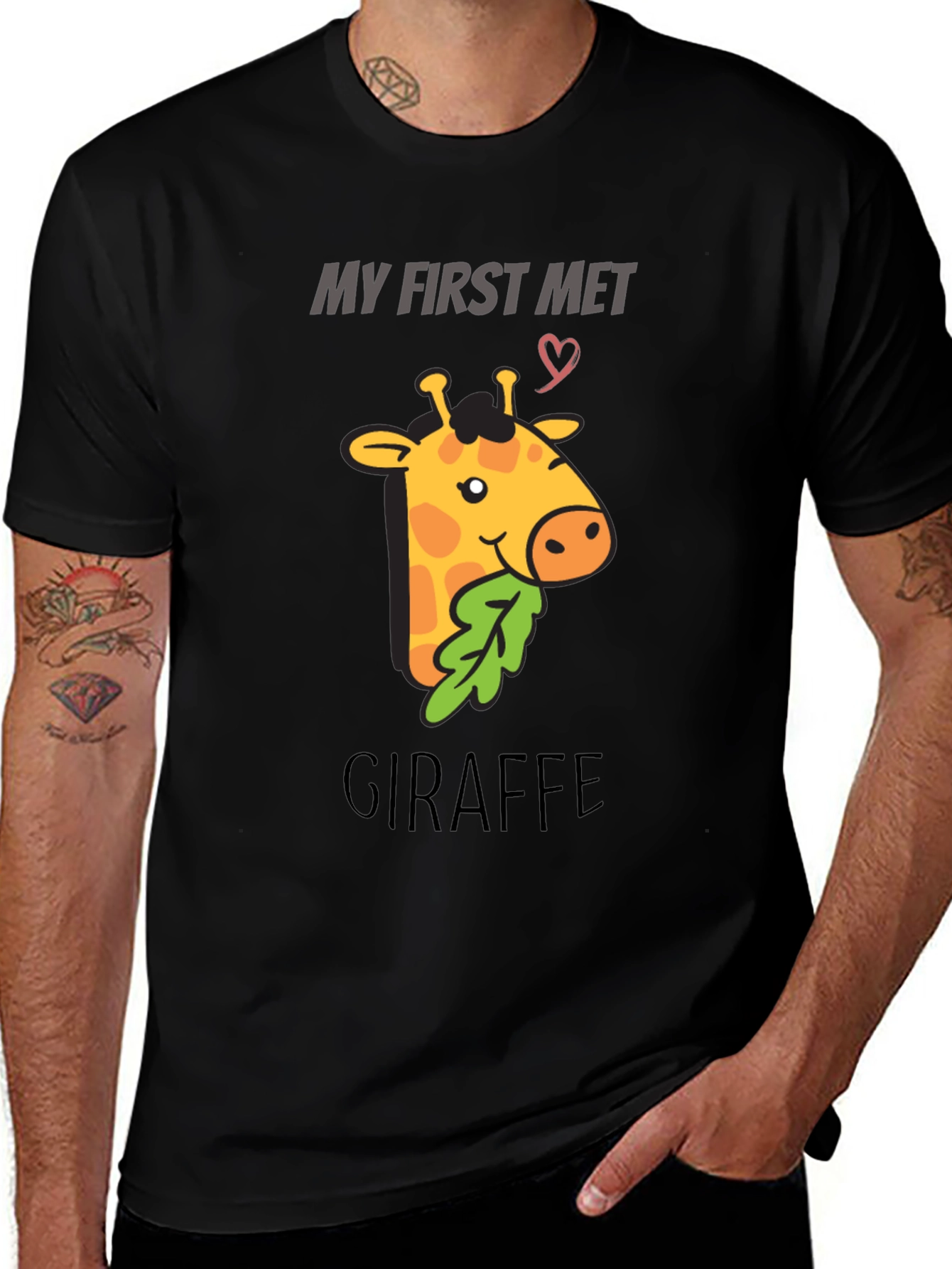 Variant 8 of My First Met Giraffe T-Shirt