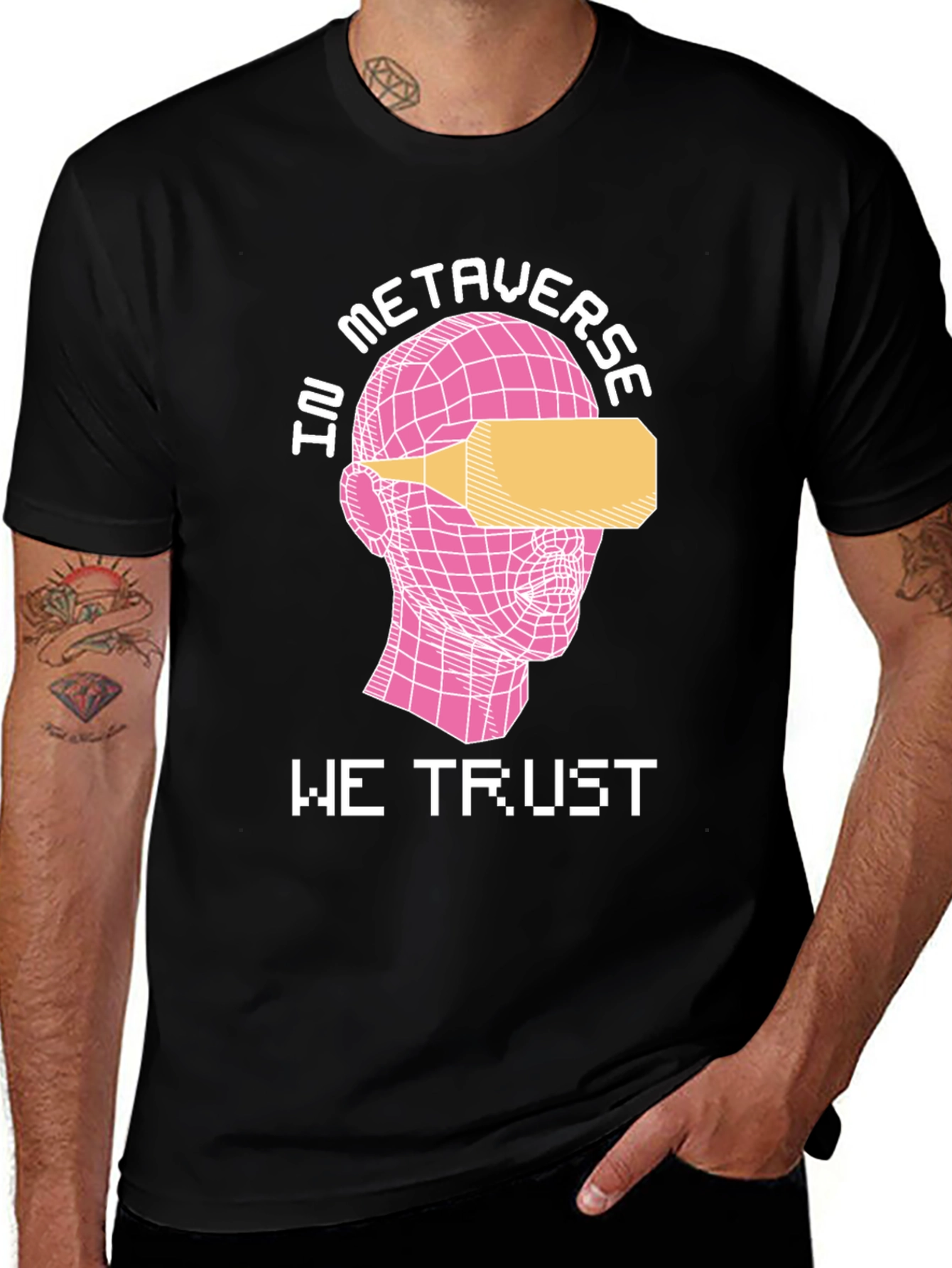 Metaverse Trust T-Shirt - Black Graphic Tee