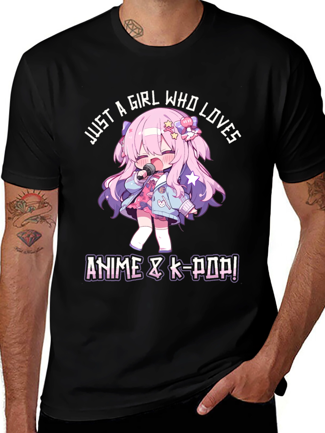 Variant 17 of Anime & K-Pop Girl's T-Shirt - Cute Graphic Tee