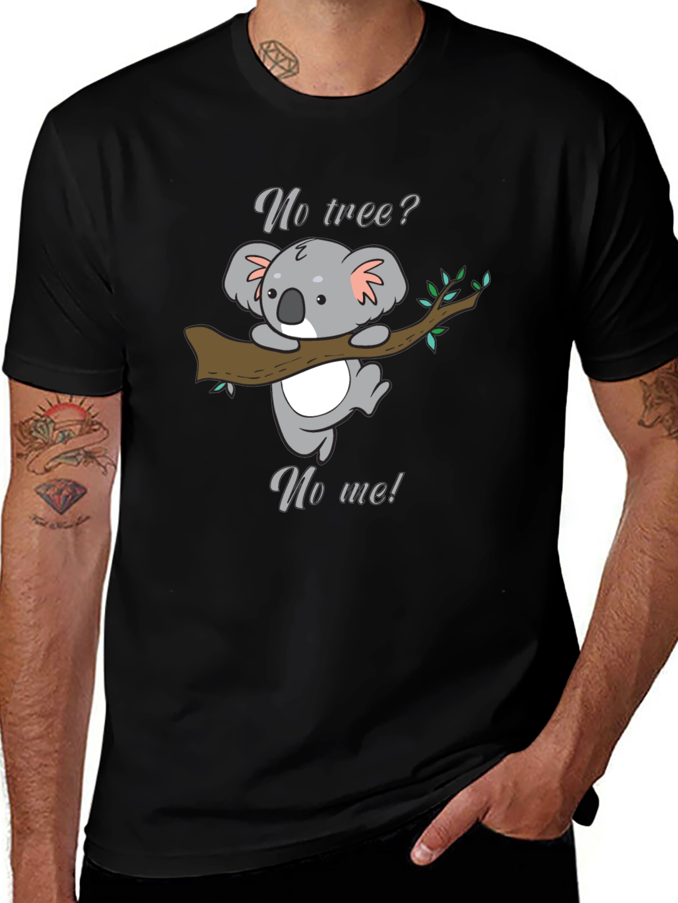 Variant 30 of Koala No Tree No Me Graphic T-Shirt - Black