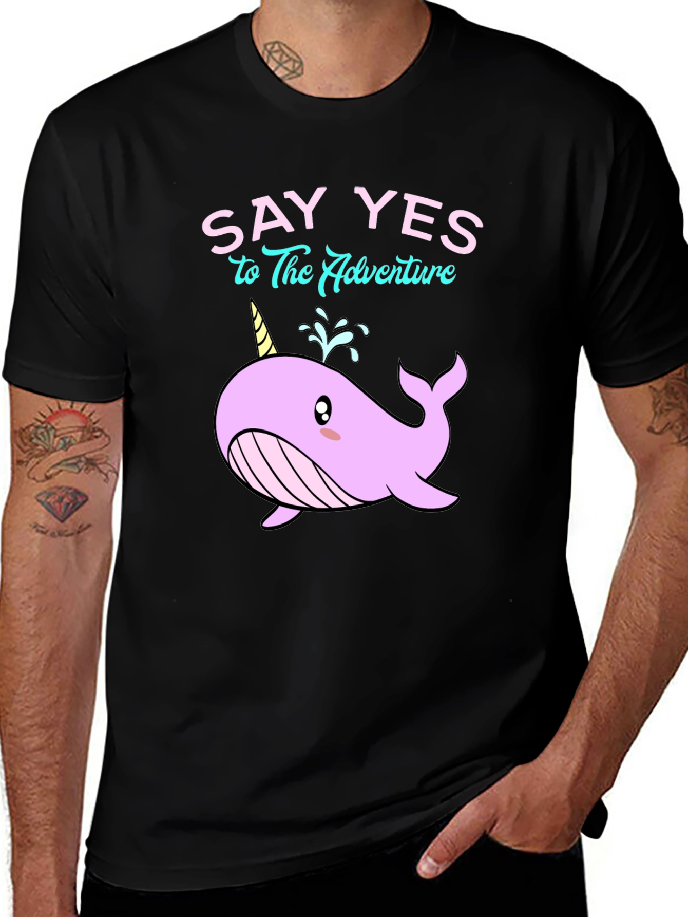 Variant 8 of Say Yes to Adventure Narwhal T-Shirt