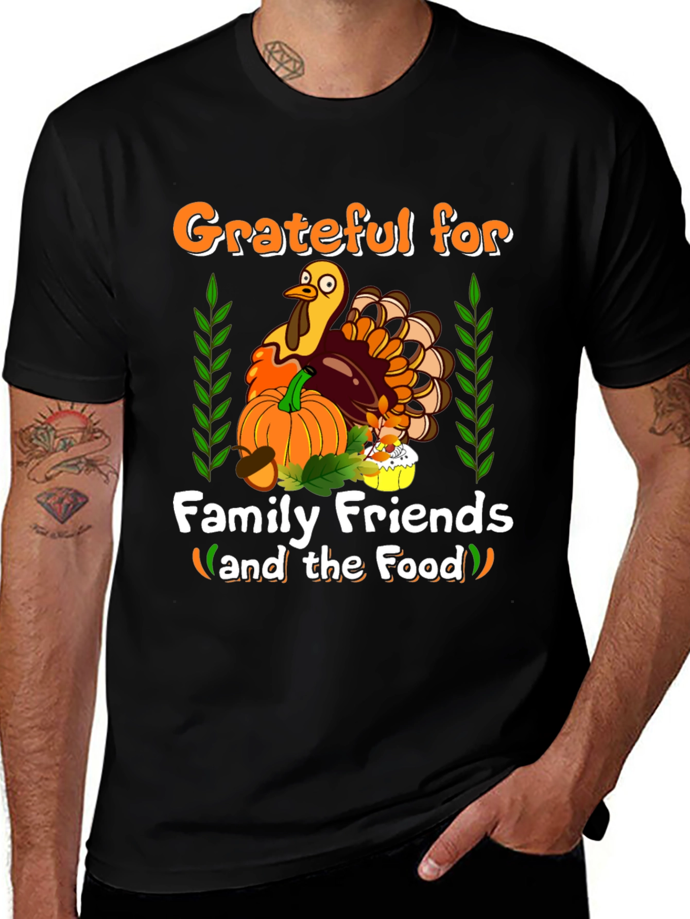 Variant 18 of Grateful Thanksgiving Turkey T-Shirt