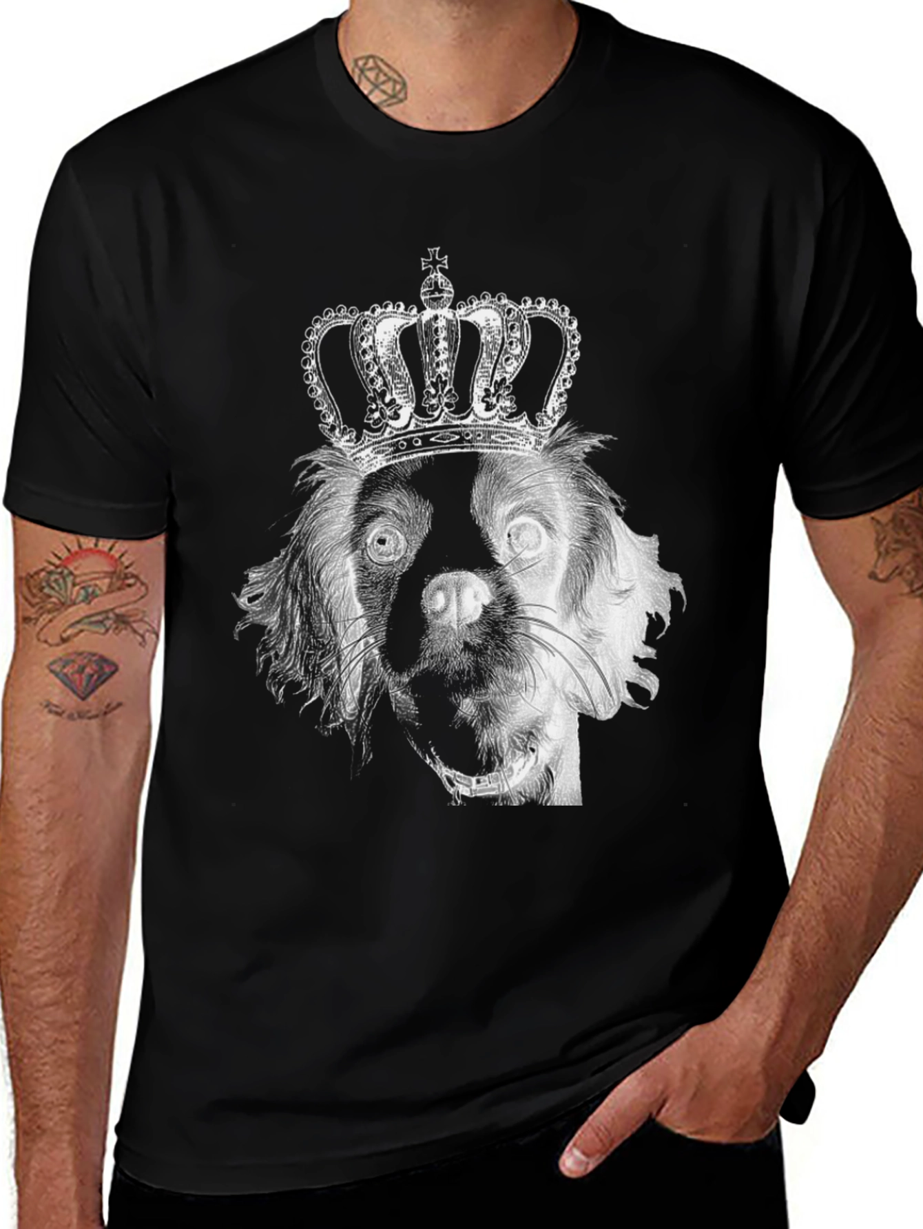 Variant 26 of Dog King T-Shirt - Black