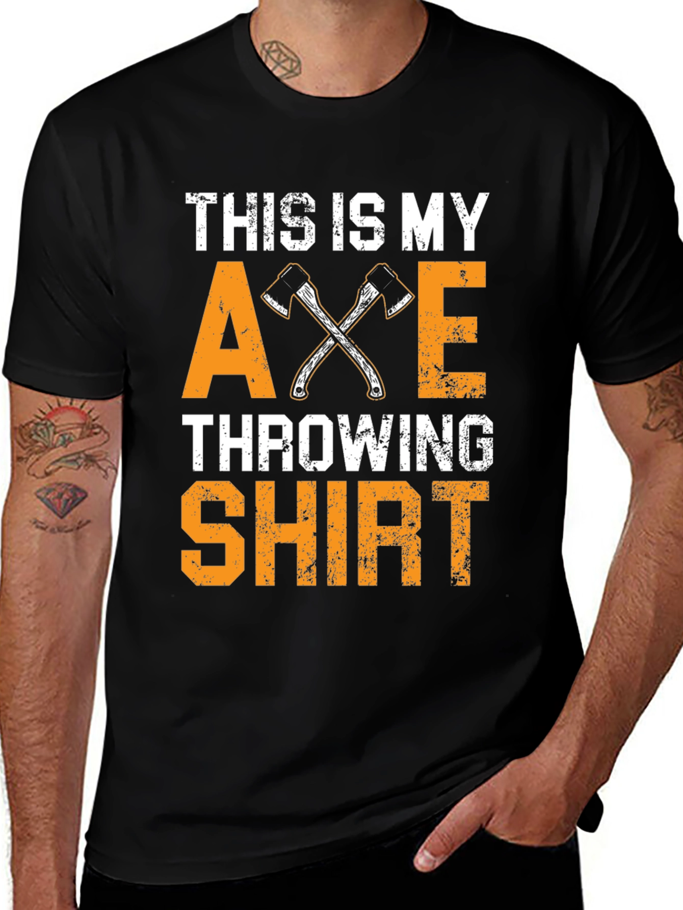 Variant 8 of Axe Throwing T-Shirt: This Is My Shirt