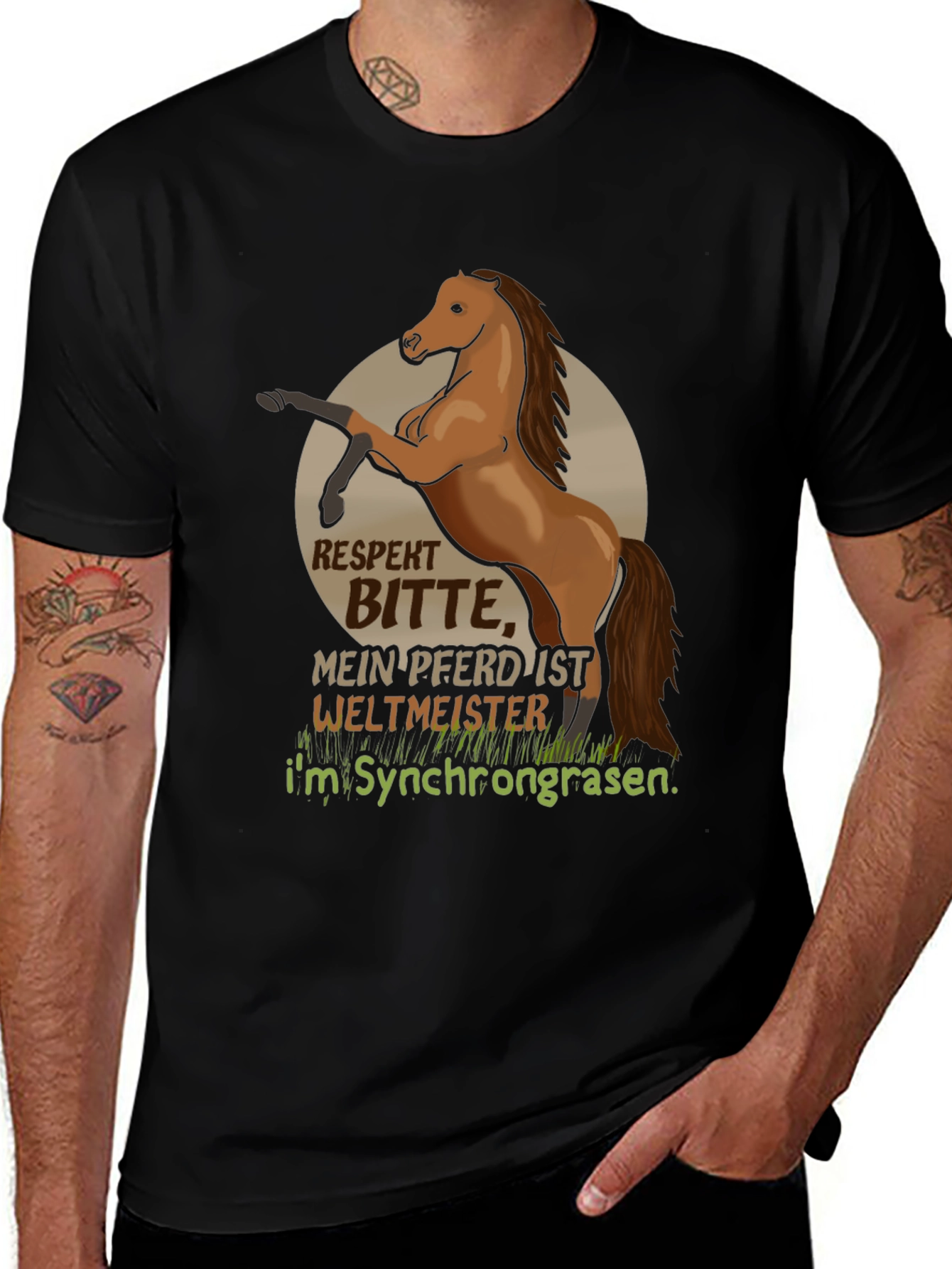 Variant 7 of Respect My Horse T-Shirt