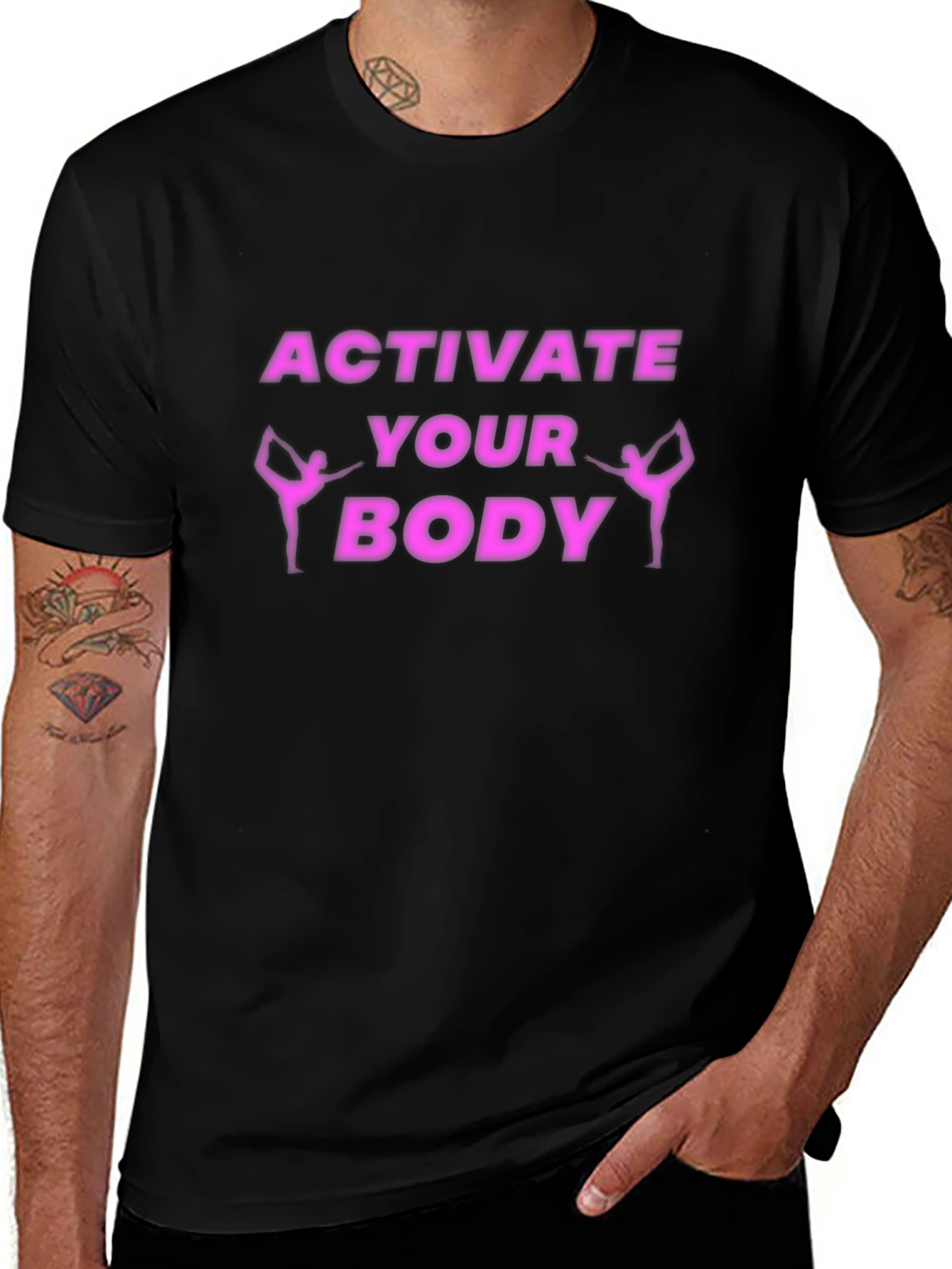 Variant 6 of Activate Your Body Graphic Tee - Workout Motivation