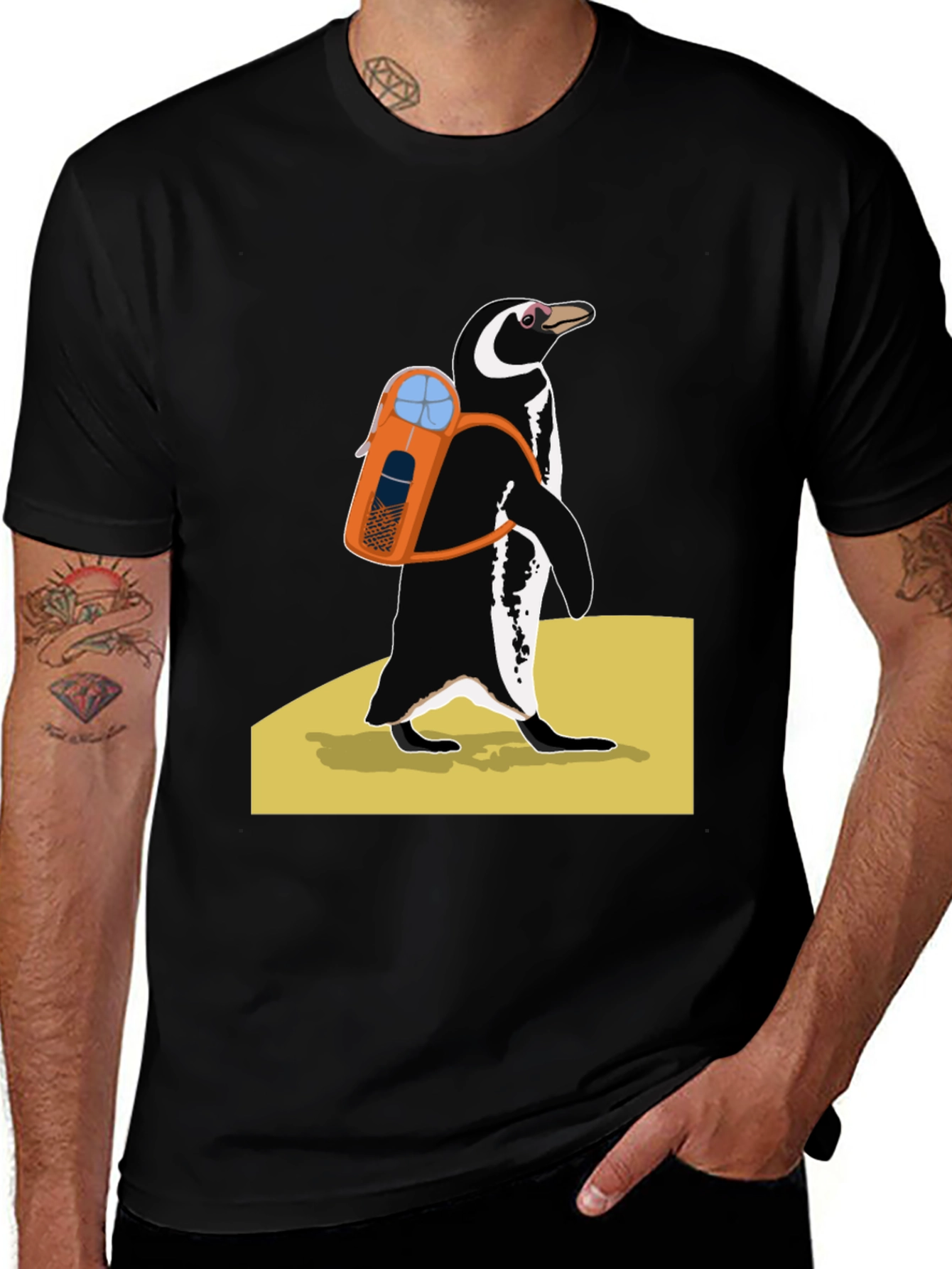 Variant 14 of Cool Penguin Graphic Tee