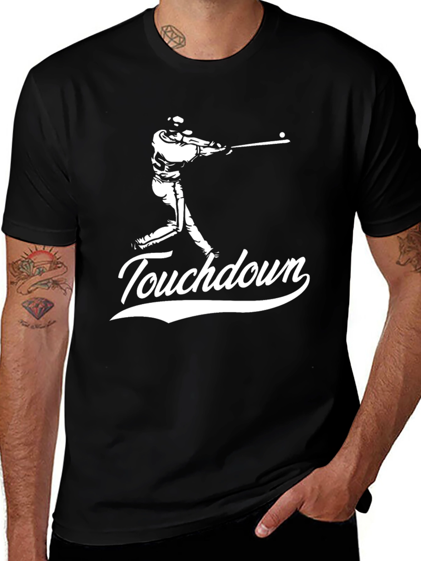 Variant 6 of Touchdown Baseball Graphic Tee