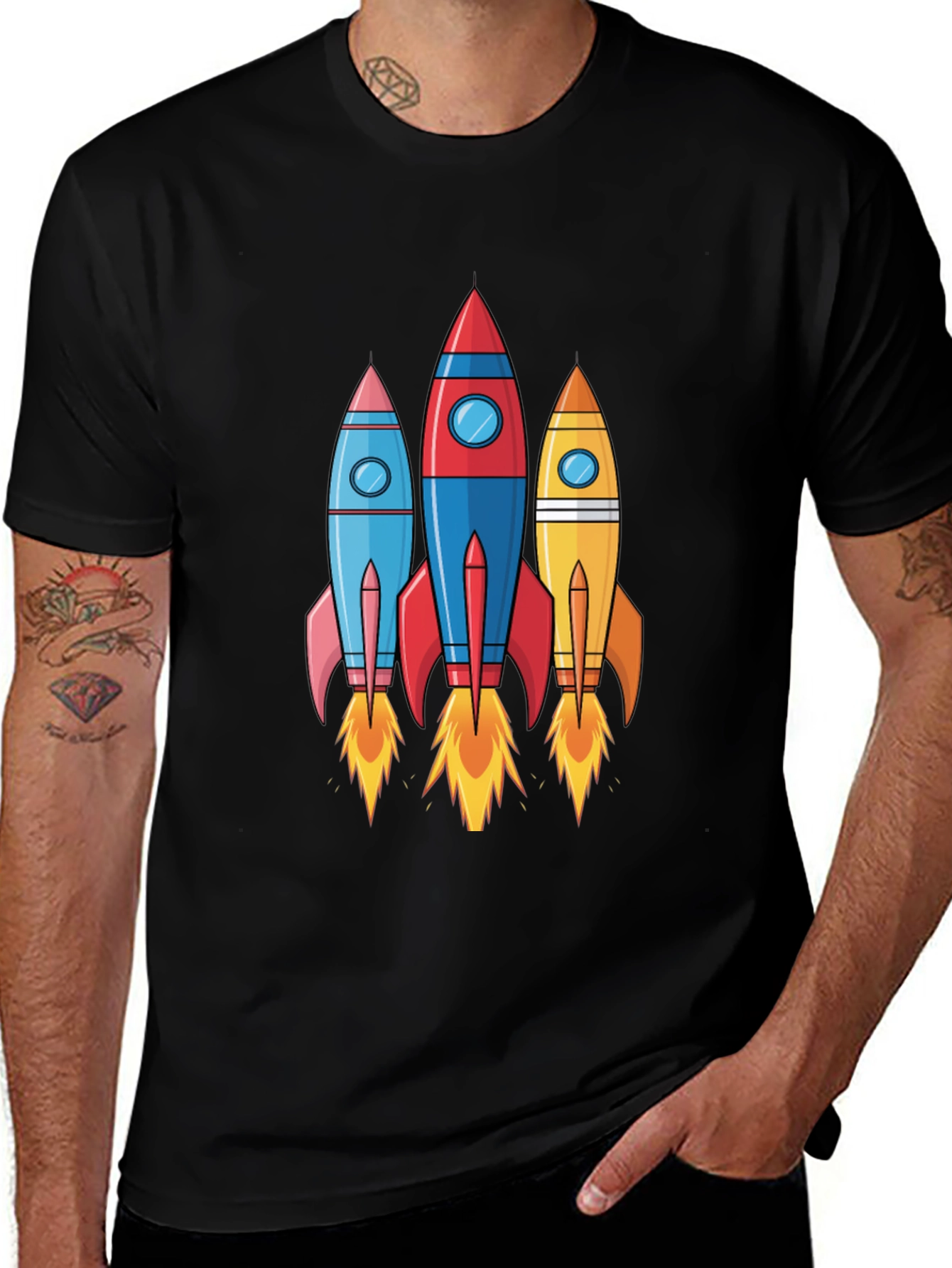 Variant 30 of Rocket Launch T-Shirt - Space Adventure Design