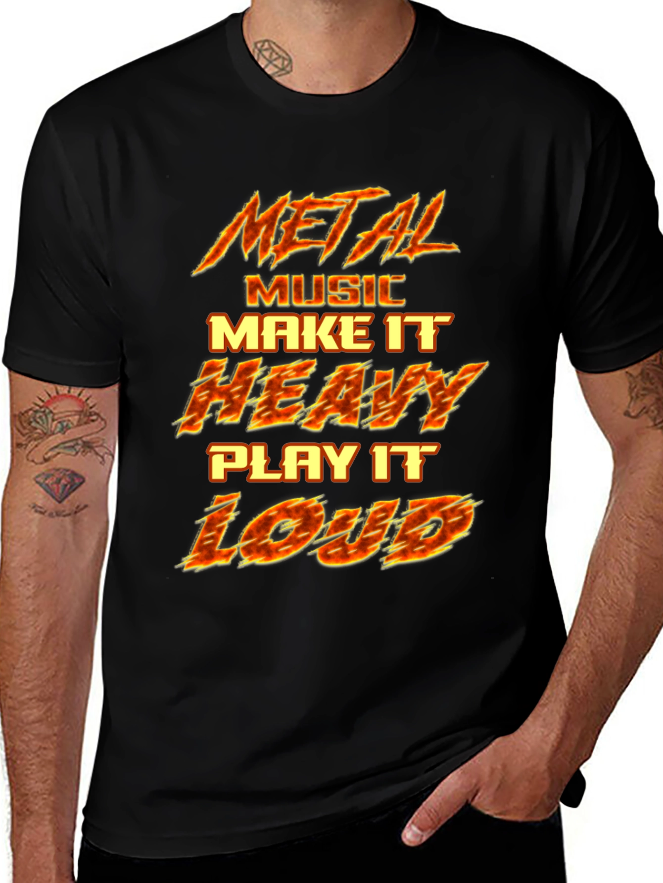 Metal Music Graphic T-Shirt - Heavy Metal Fan Apparel