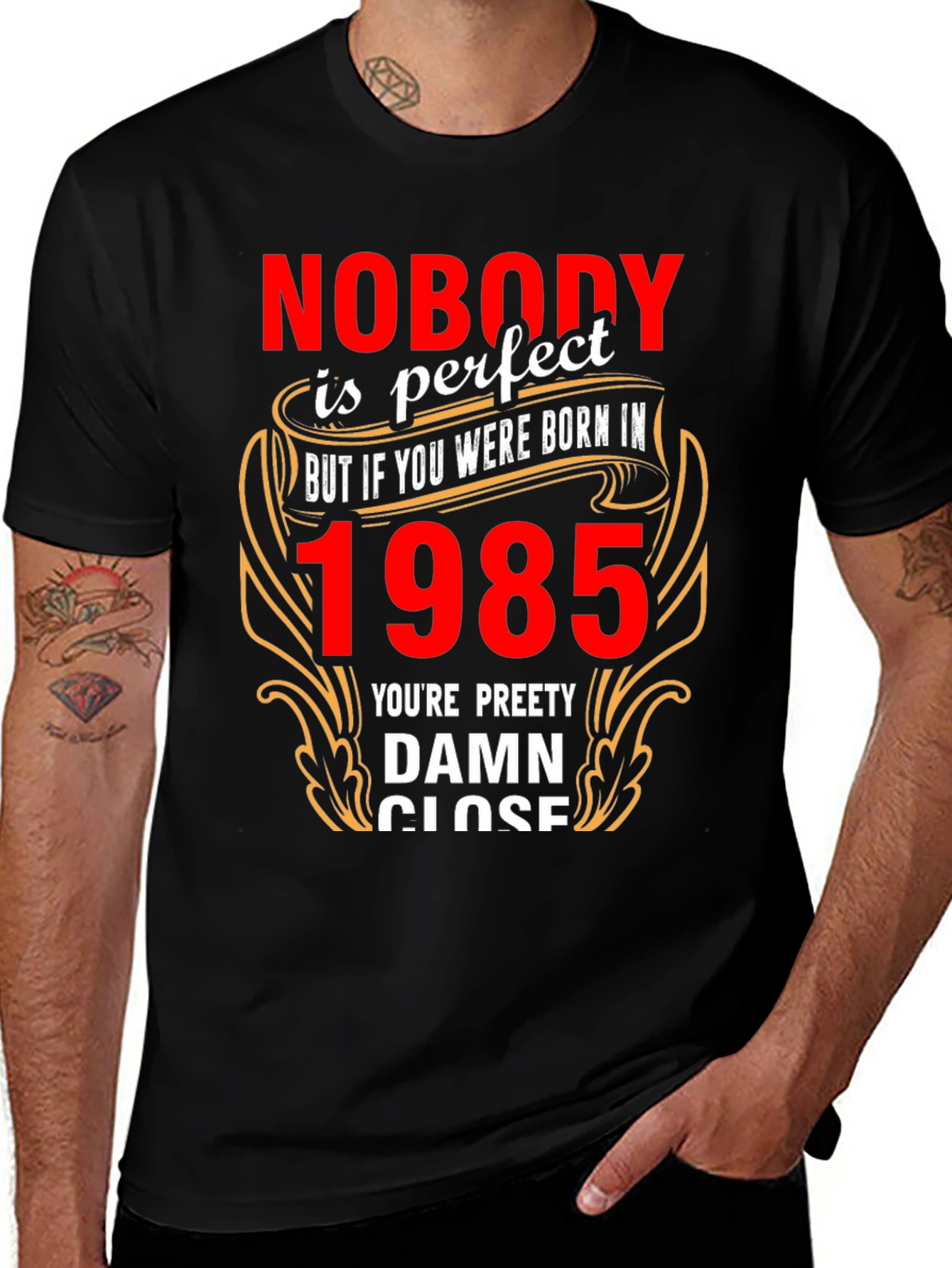 Variant 28 of Nobody is Perfect 1985 Birthday T-Shirt