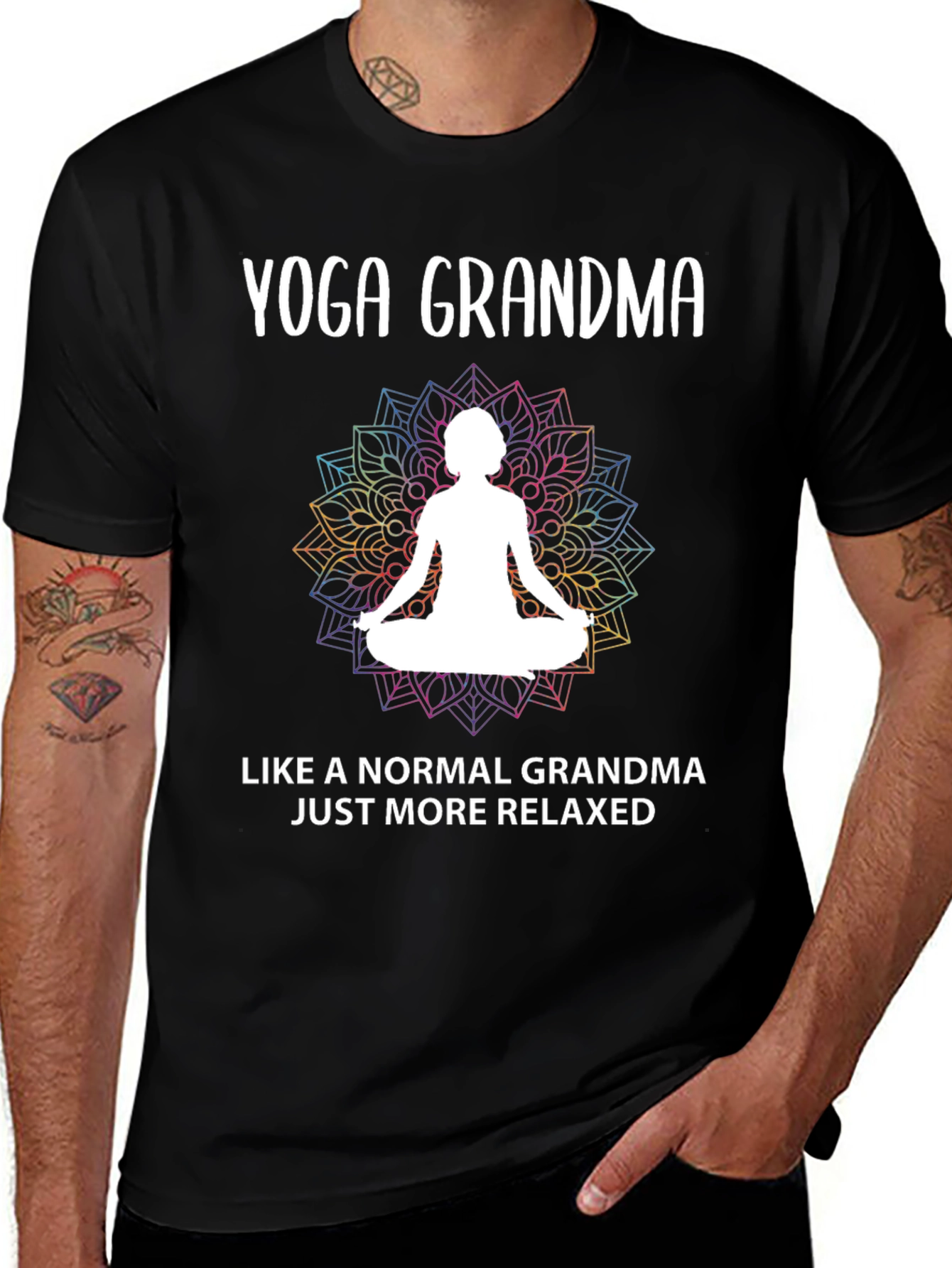 Variant 25 of Yoga Grandma T-Shirt - Relaxed & Fun