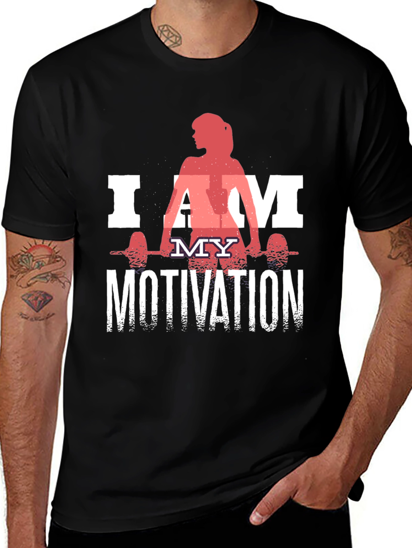 Variant 20 of I Am My Motivation Workout T-Shirt