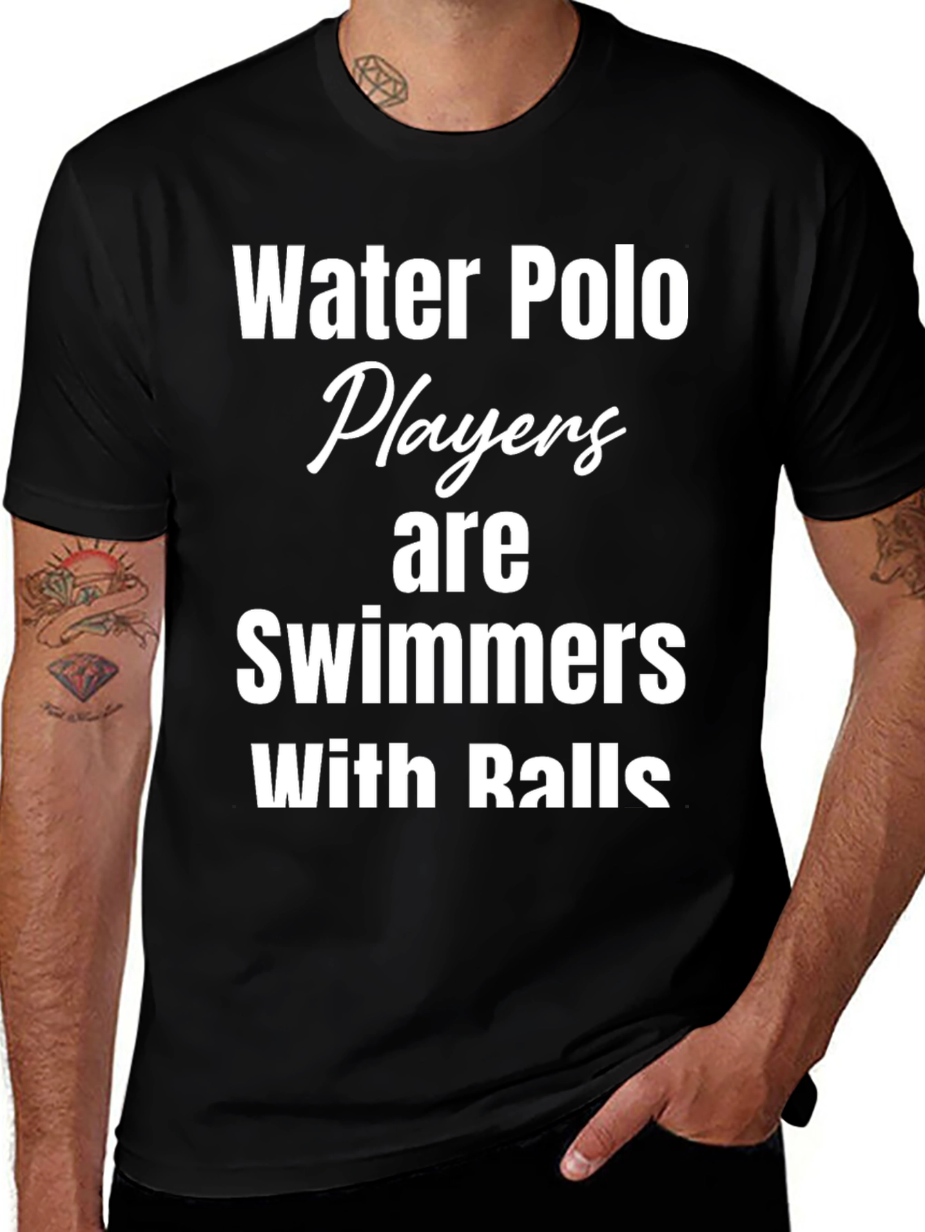 Variant 17 of Water Polo Players Graphic T-Shirt