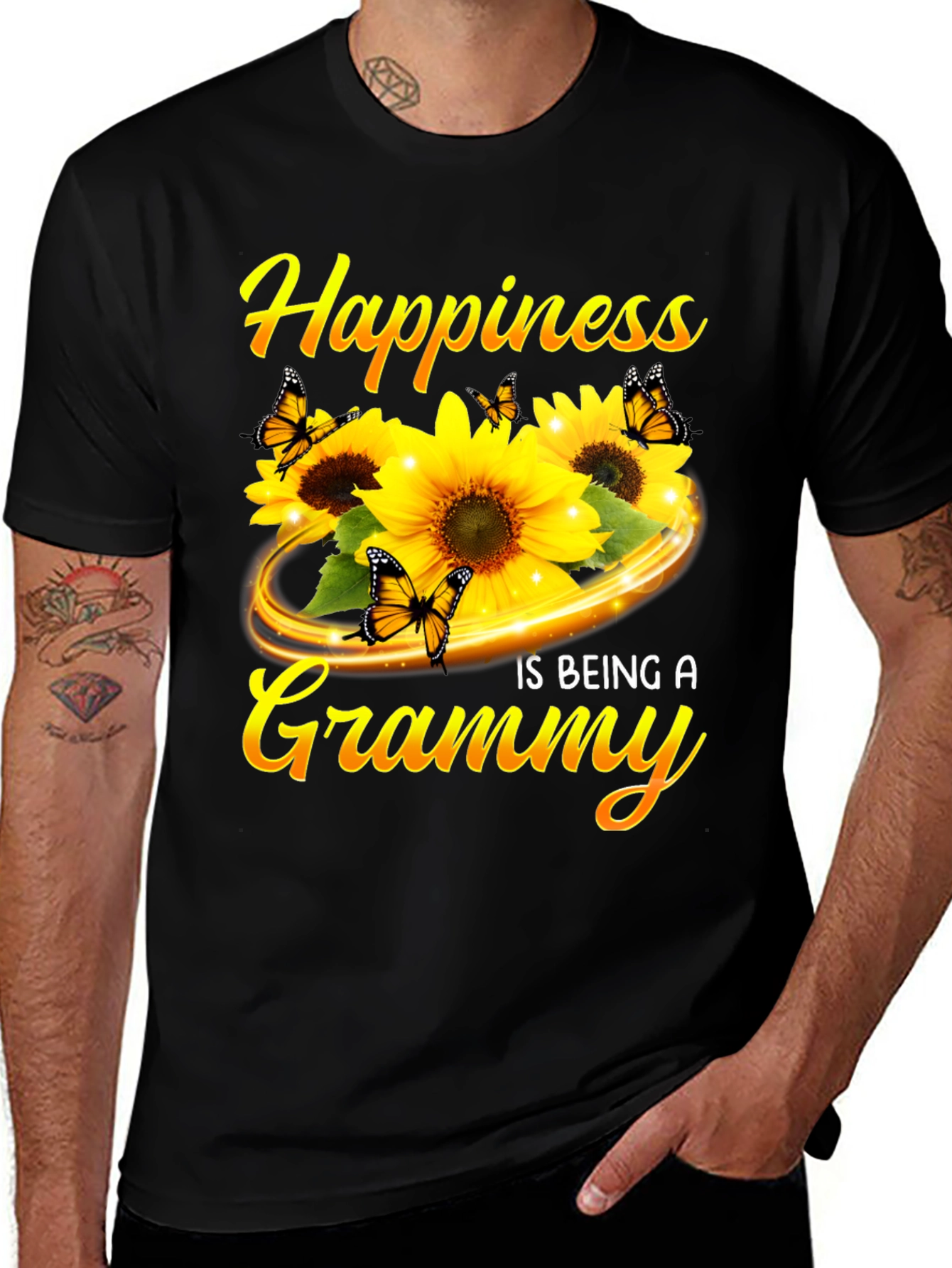 Happiness is Being a Grammy Sunflower T-Shirt