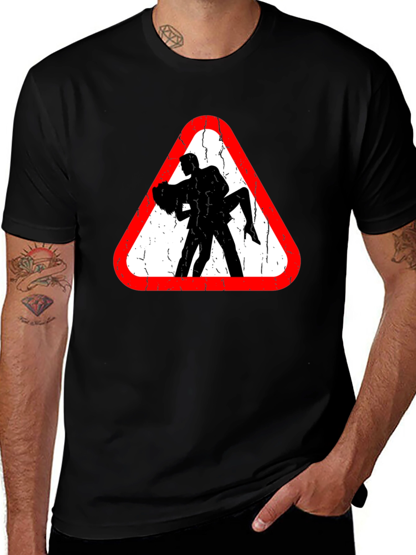 Variant 8 of Dancing Silhouette T-Shirt - Novelty Dance Tee