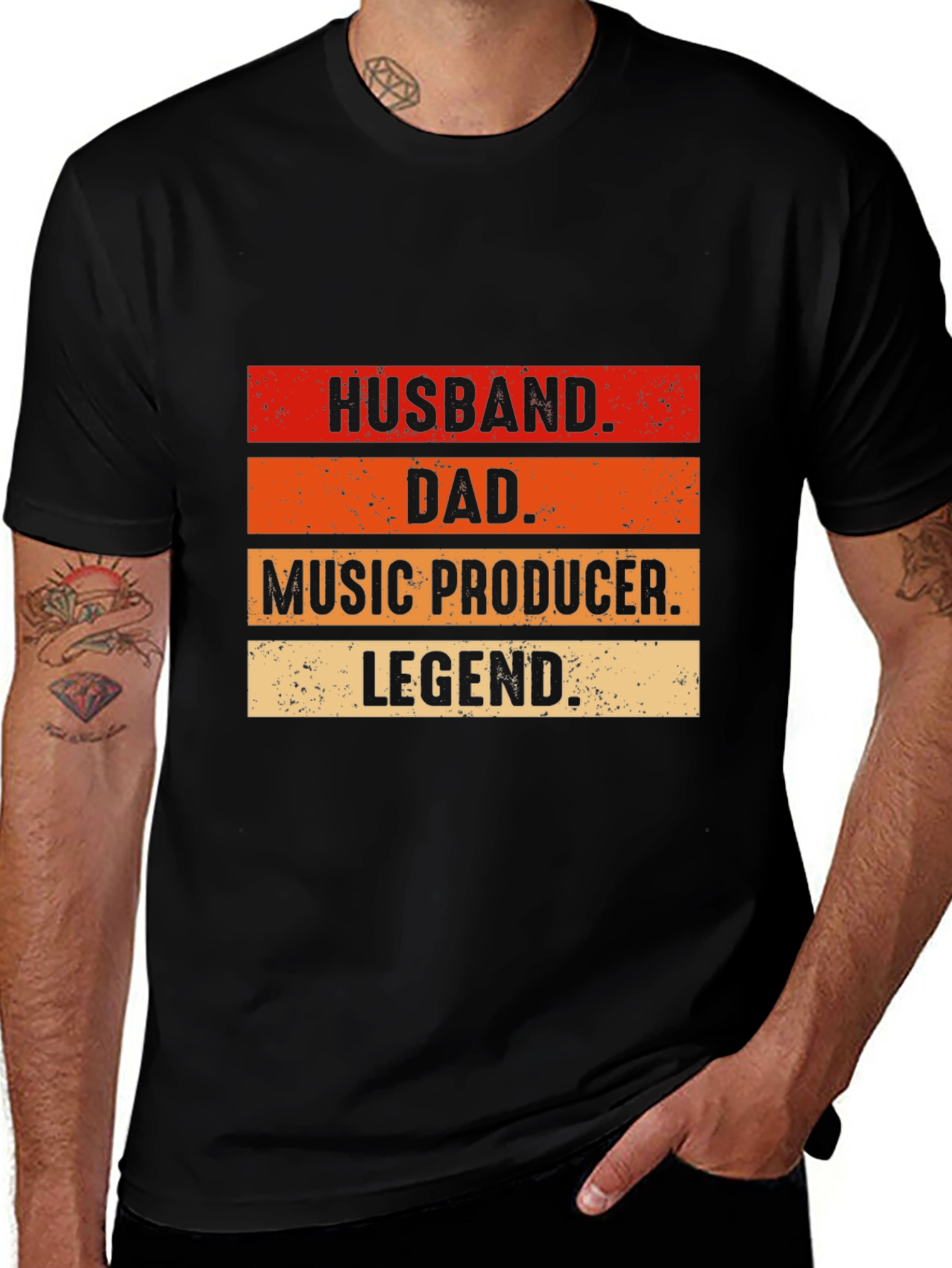 Husband Dad Music Producer Legend T-Shirt