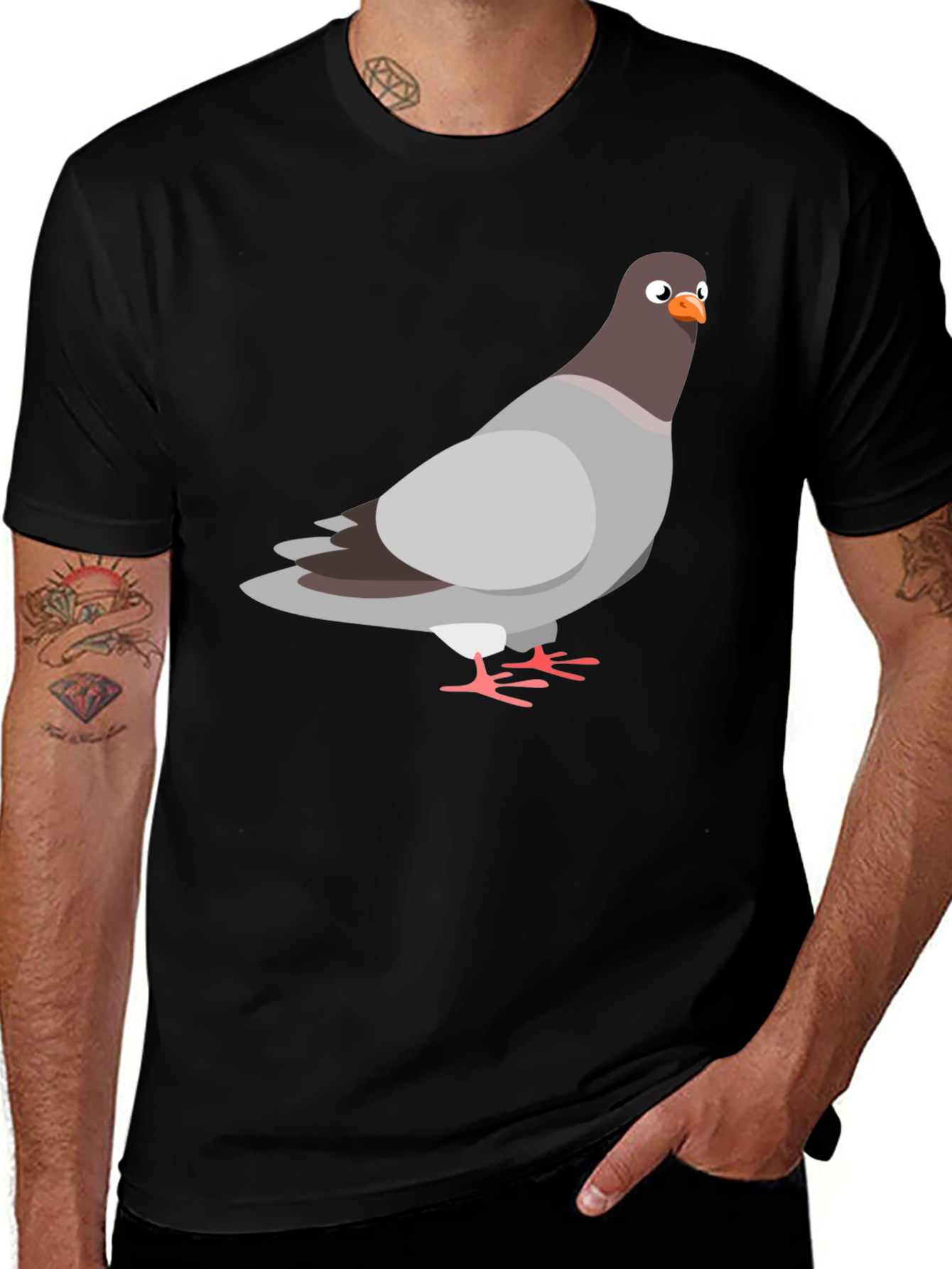 Variant 4 of Pigeon Graphic Tee - Funny Bird Lover T-Shirt