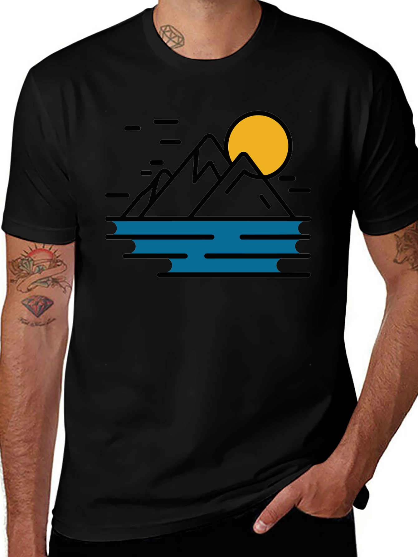 Variant 6 of Mountain & Moon Graphic Tee