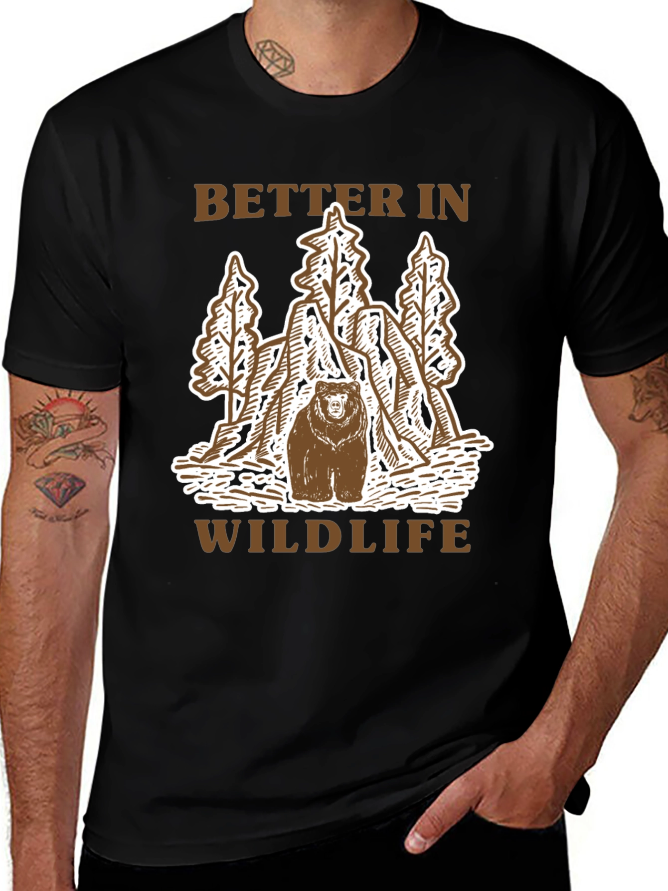 Variant 4 of Better In Wildlife Bear T-Shirt